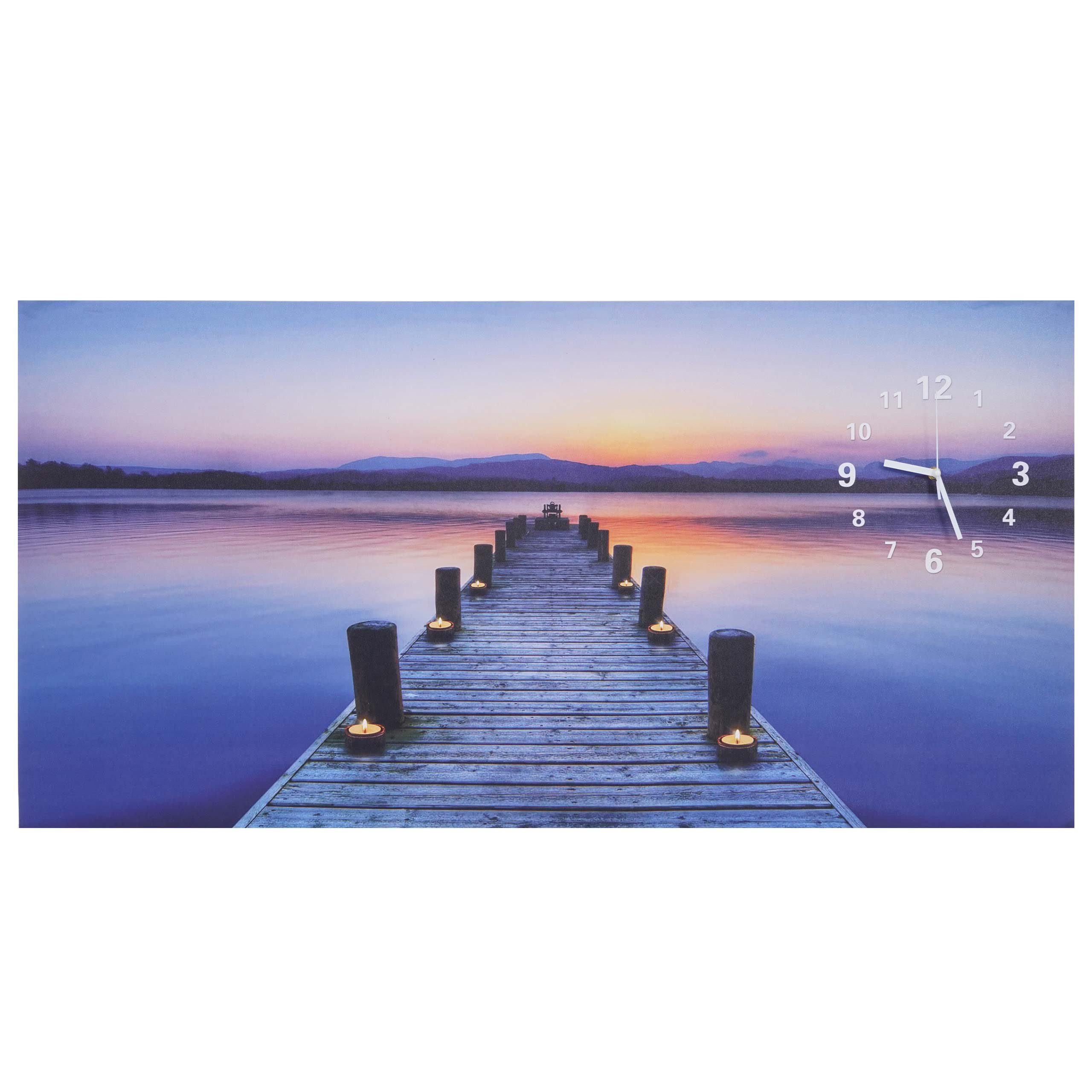 MCW LED-Bild LED-Bild Steg, Steg, Schöner Leuchteffekt, mit Timer, Batterie günstig online kaufen