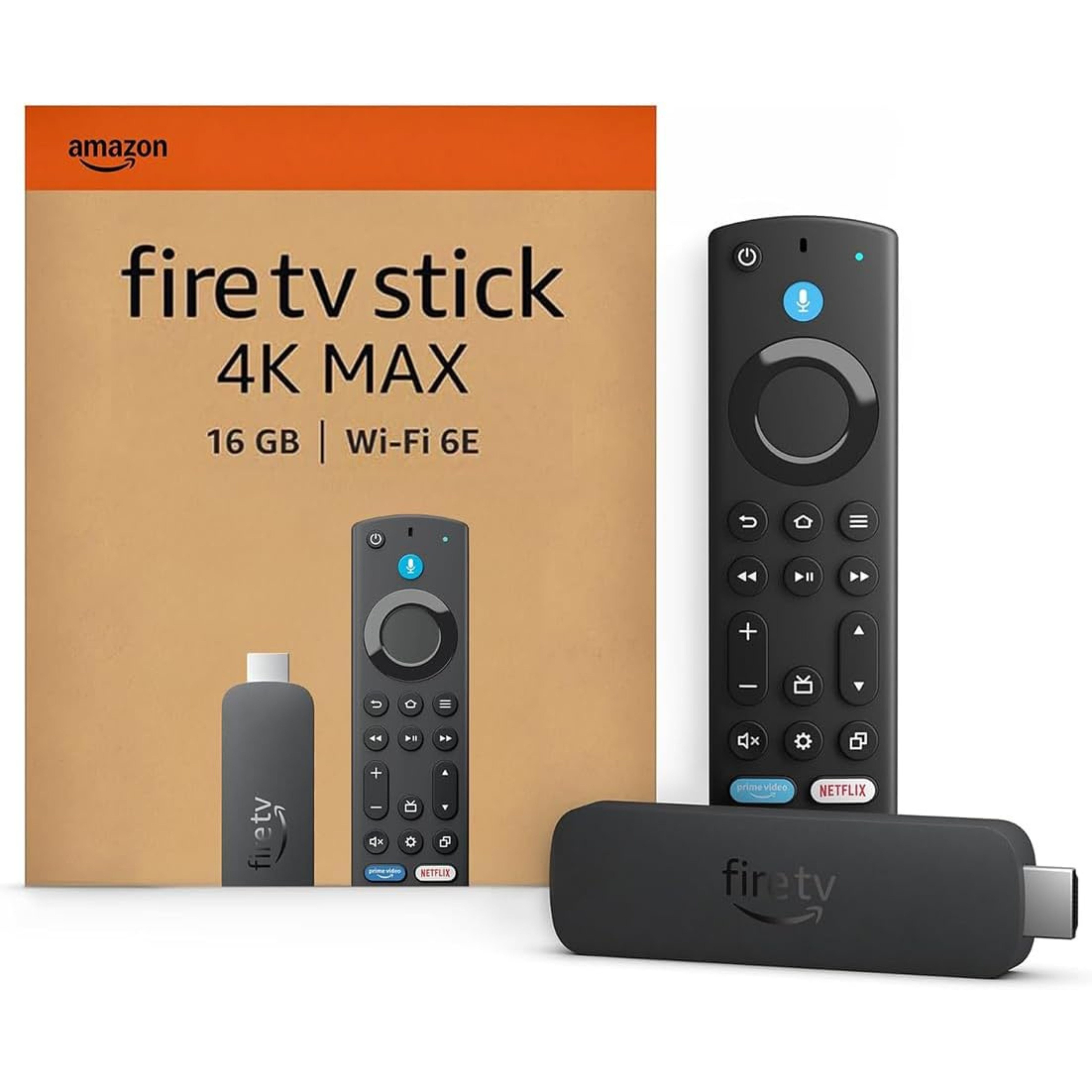 Amazon Streaming-Stick Fire TV Stick 4K MAX Ultra HD (Neueste Generation) Wi-Fi 6E Ambient-TV, Alexa Sprachfernbedienung, Dolby Vision/Atmos, HDR10+