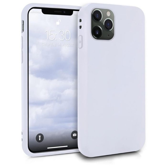 MyGadget Handyhülle Silikon Hülle für Apple iPhone 11 Pro - robuste Schutzhülle TPU Case slim Silikonhülle Back Cover ultra kratzfest Handyhülle matt Weiß
