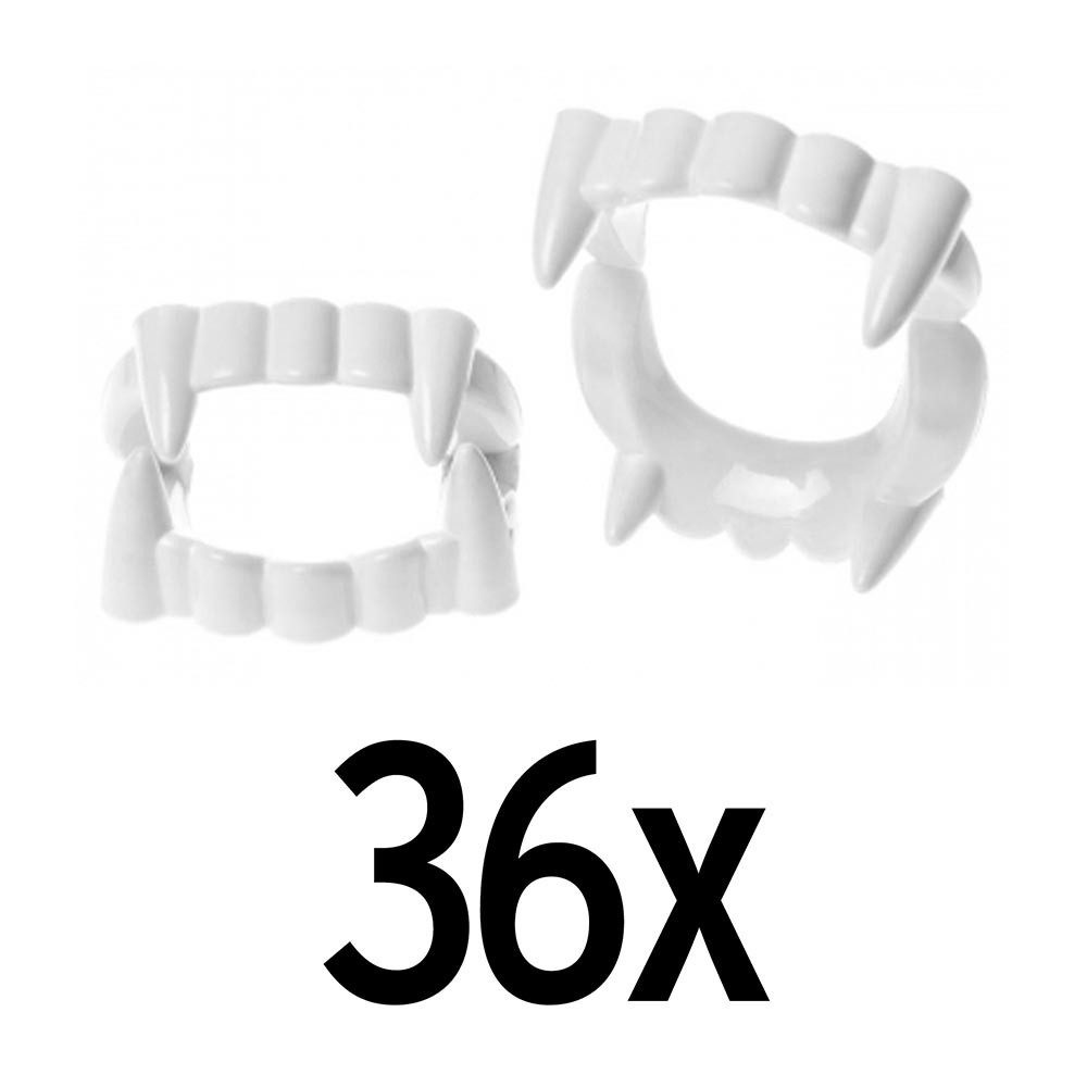 LG-Imports Vampir-Kostüm Vampirzähne zum Aufstecken im Set - 36 Stück