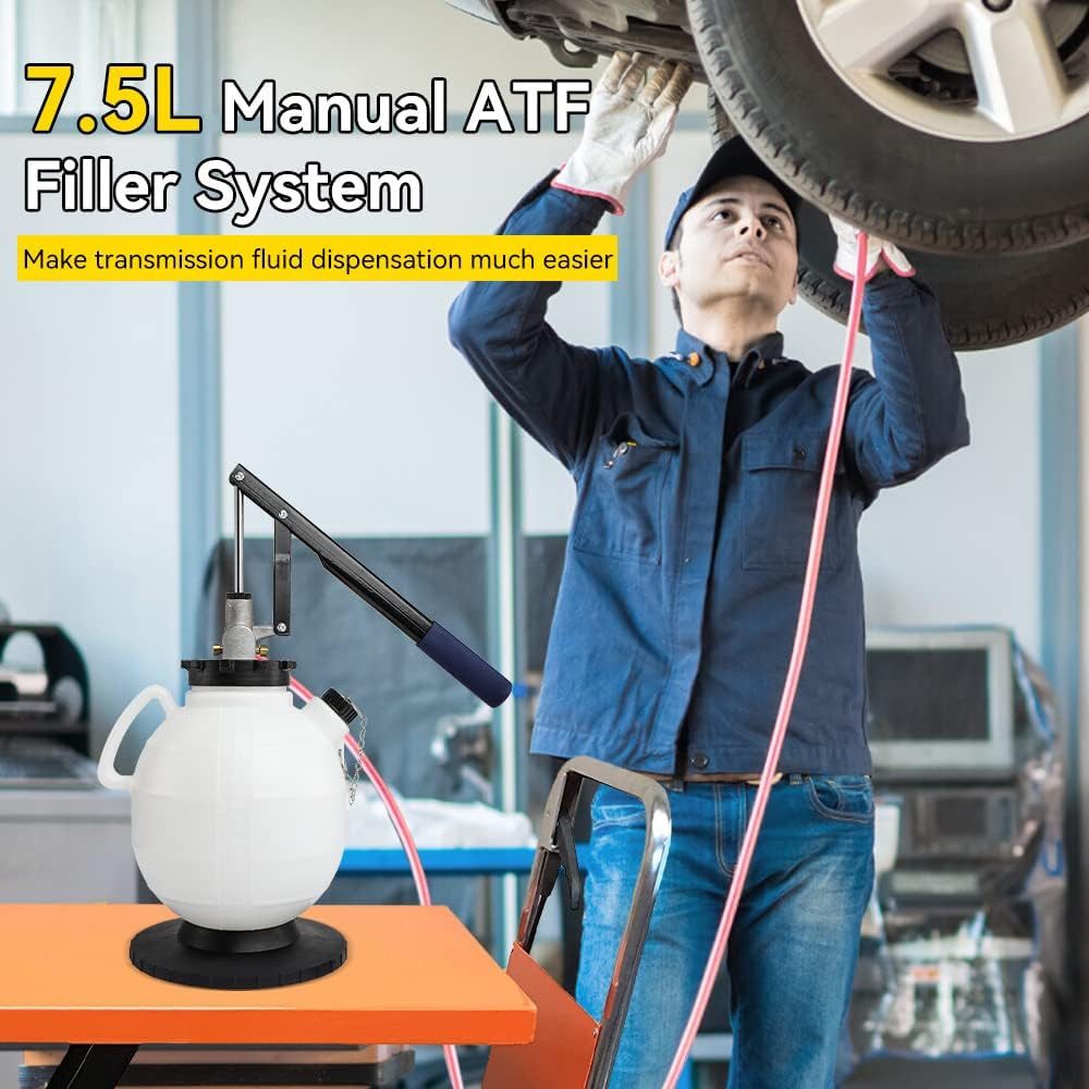 Youyijia Gießkanne Getriebeöl Einfüllgerät 7,5 L Getriebe Differential Ölwechsel Gerät