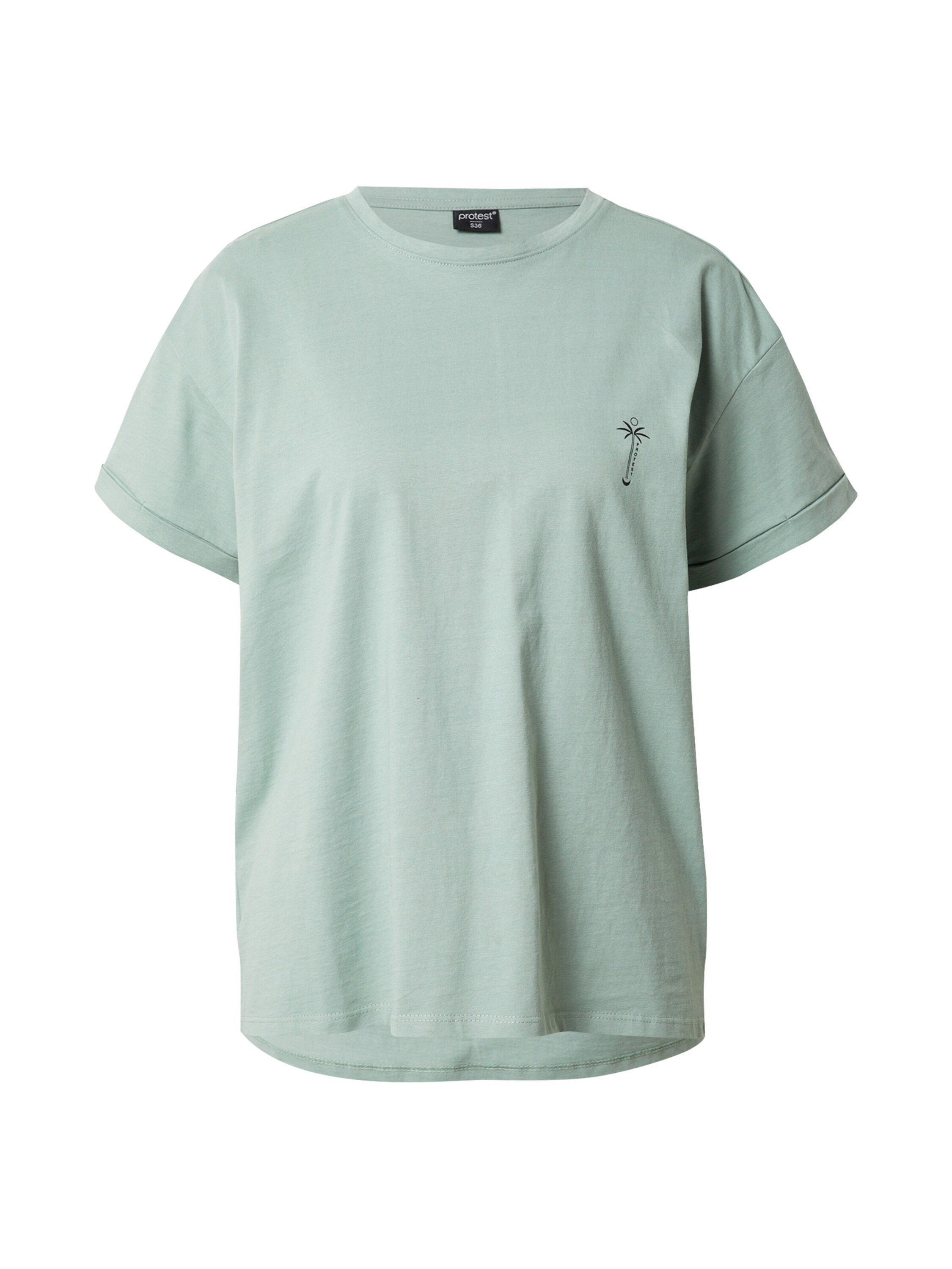 Protest T-Shirt Baygreen ELSAO Details - Green (1-tlg) Plain/ohne