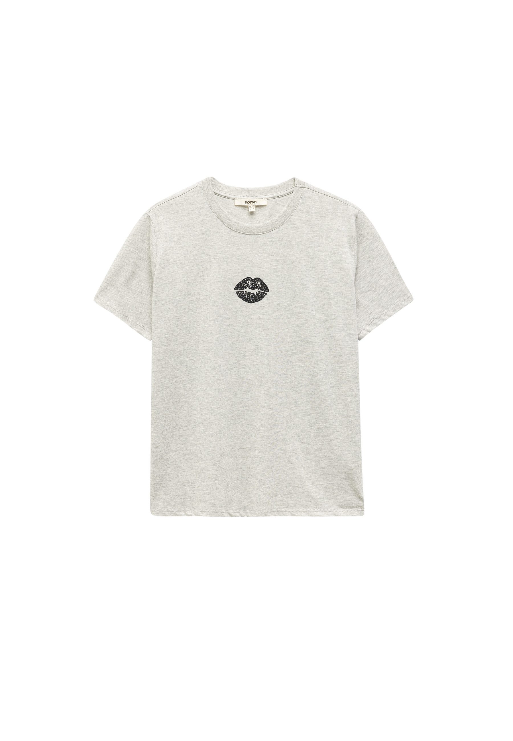 Koton T-Shirt Kurzärmelig Rundhalsausschnitt T-Shirt