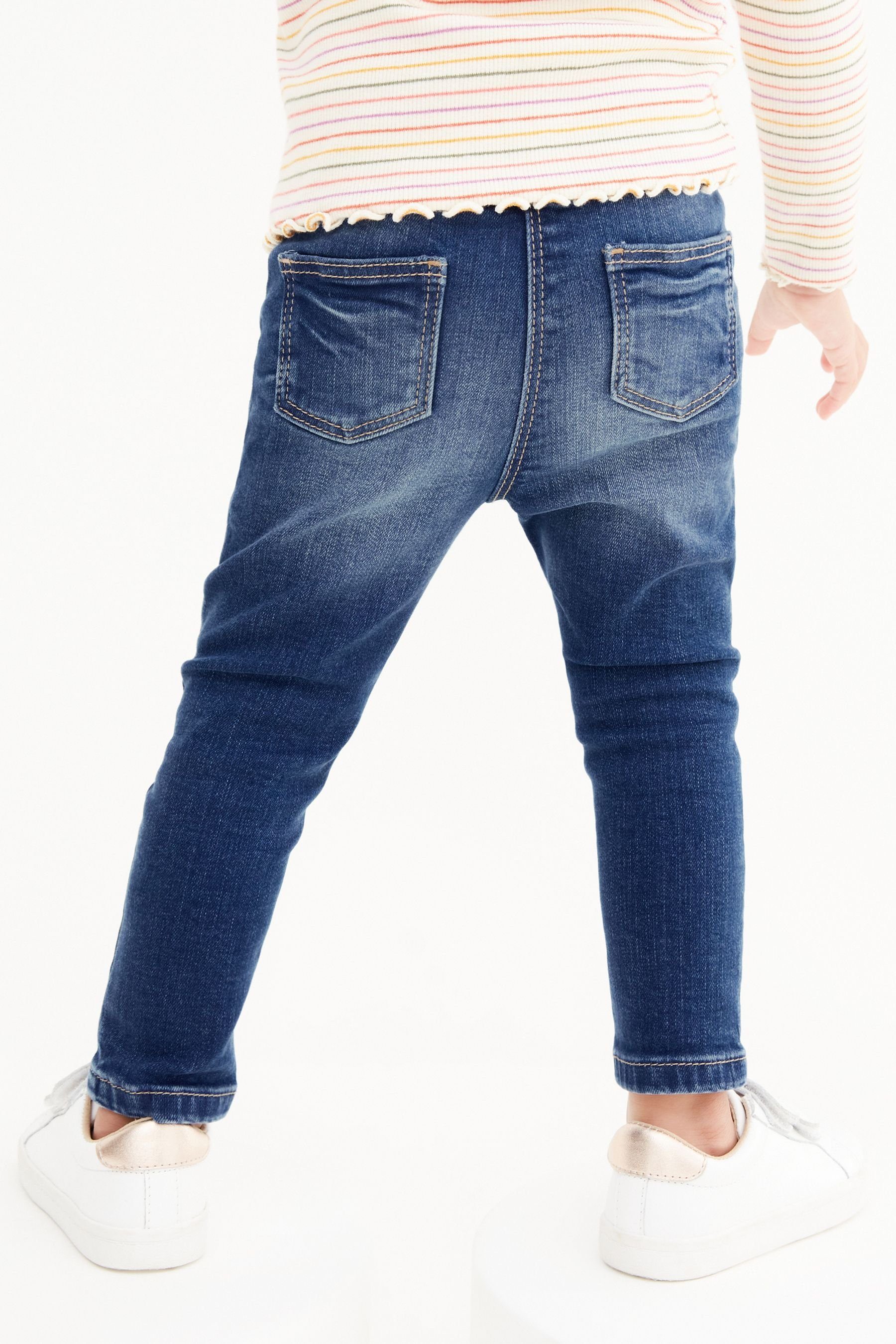 (1-tlg) bis Next Denim Jeansleggings (3 Monate 7 Jahre) Mid Blue Einzelpack Jeggings