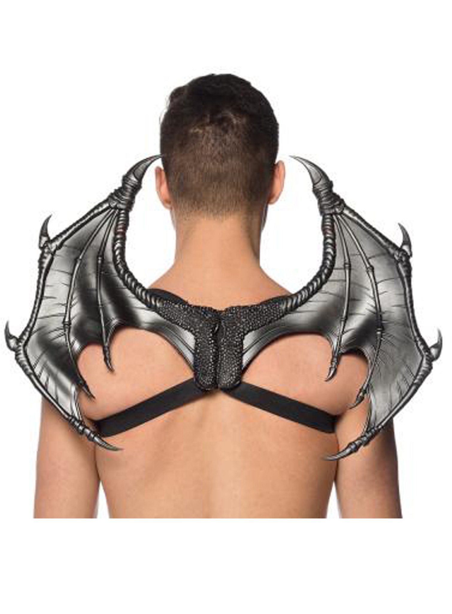 Kostüm-Flügel Drachenflügel schwarz - Kostümflügel für Fasching