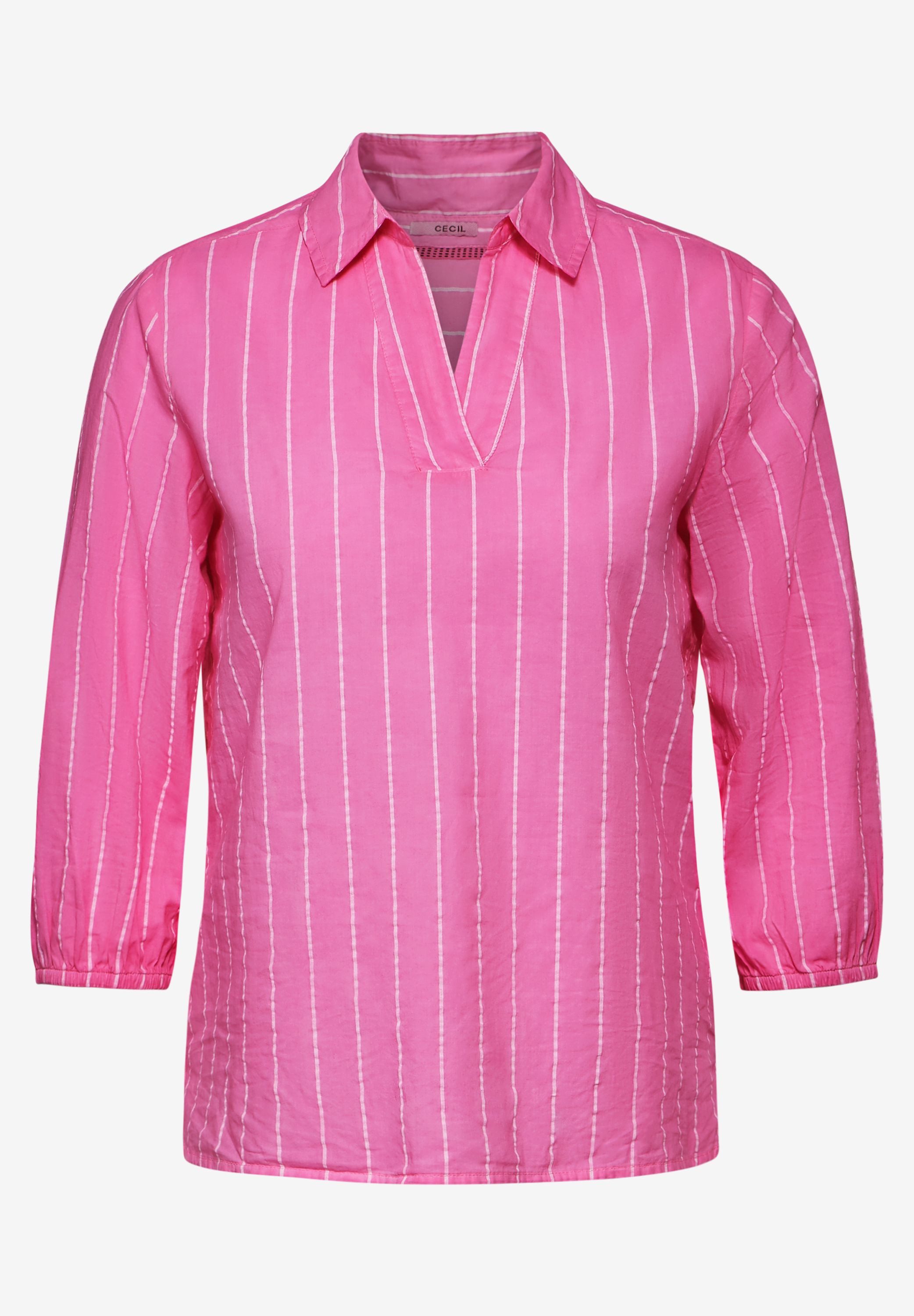 Produktbild von SHEKINI Bluse Damen Langarm - Gestreiftes Hemd Für Büro Und Freizeit