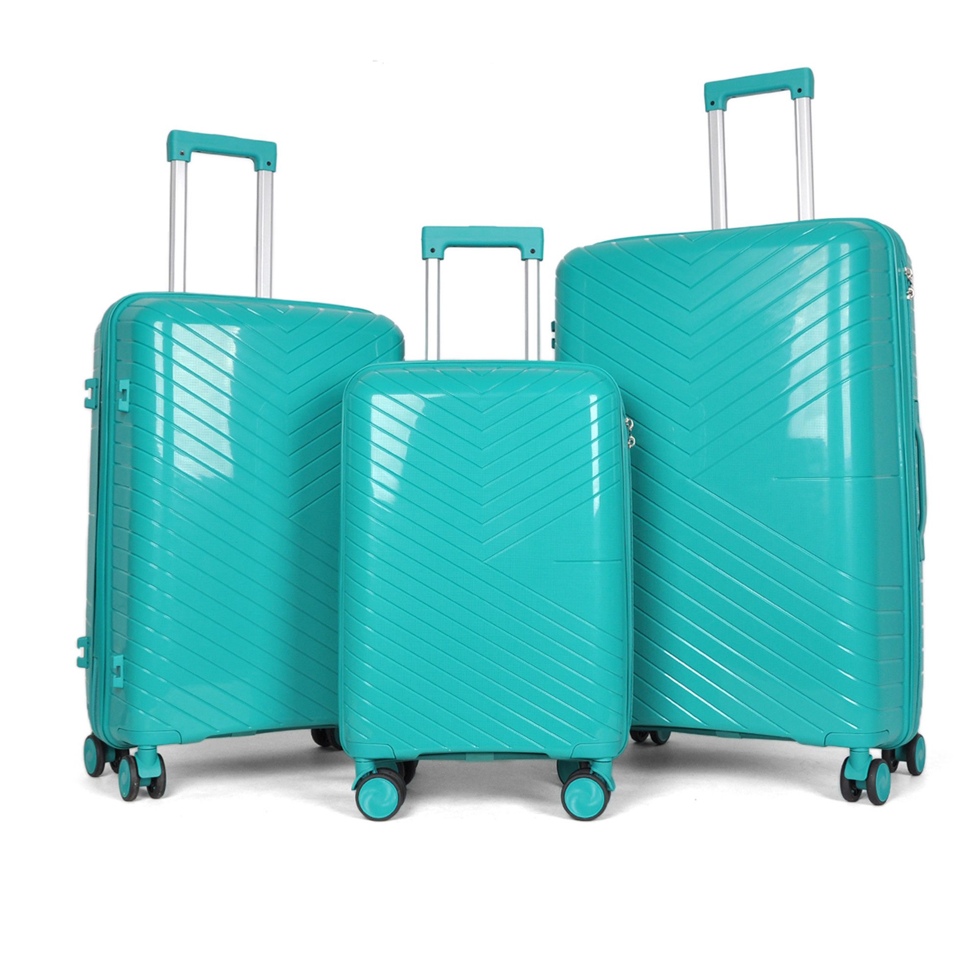 Barut Trolleyset Reisekoffer Set NOVA Dark Green, (Set, 3 tlg., MS-19918)