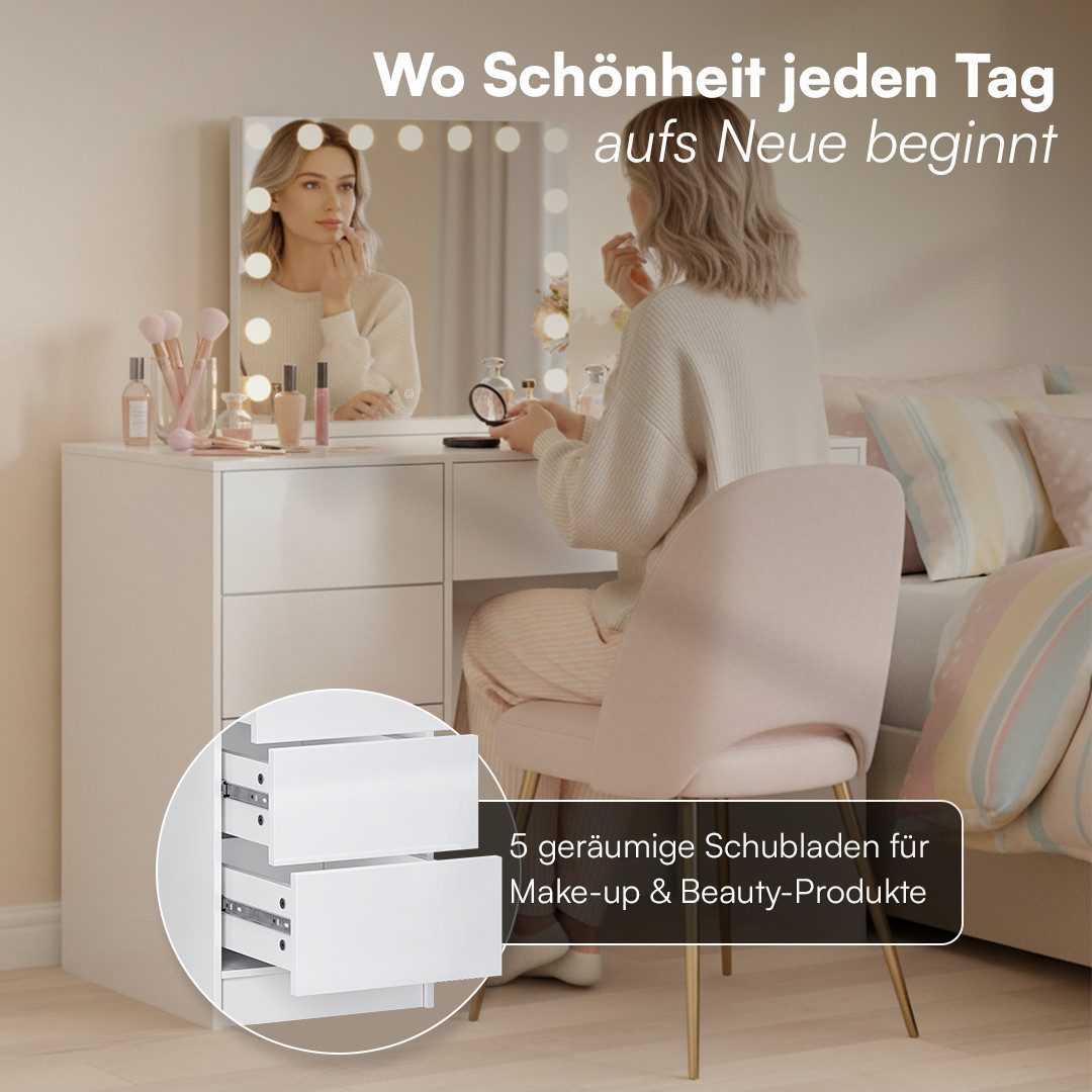 Bellamio Schreibtisch Livny mit 5 Schubladen günstig online kaufen