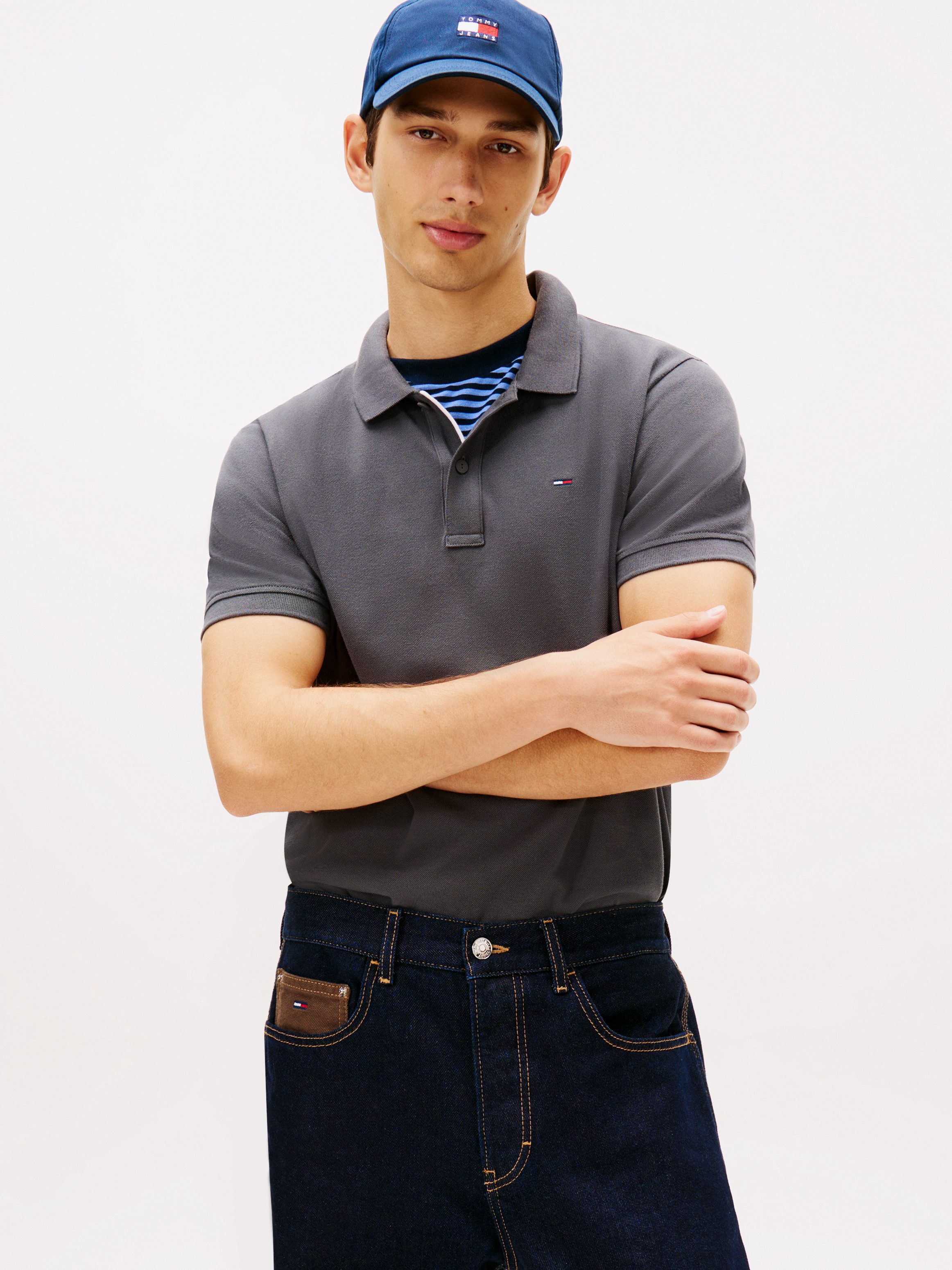 Tommy Jeans Poloshirt TJM SLIM PLACKET POLO EXT