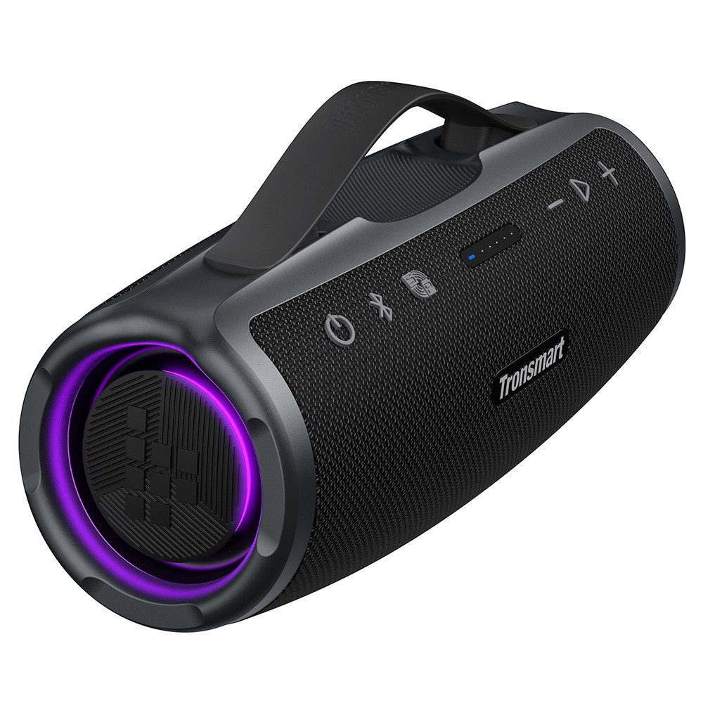 Tronsmart Mirtune S100 Tragbarer Außenlautsprecher, anpassbarer EQ, 50 W Bluetooth-Lautsprecher (50 W, 20 Stunden Spielzeit, IPX7 wasserdicht, einziehbarer Griff)