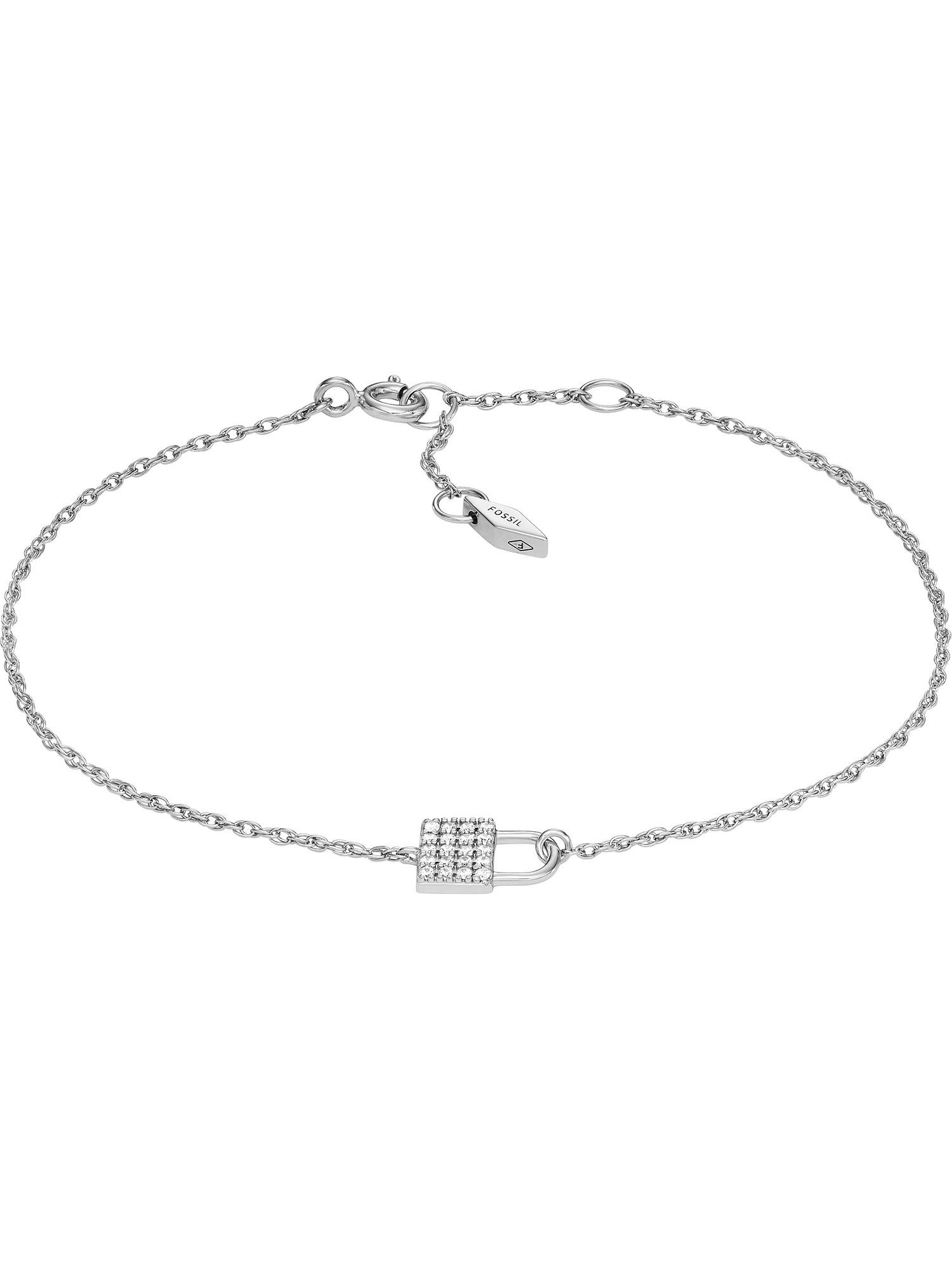 Armband Fossil Damen-Armband 925er Silber Zirkonia