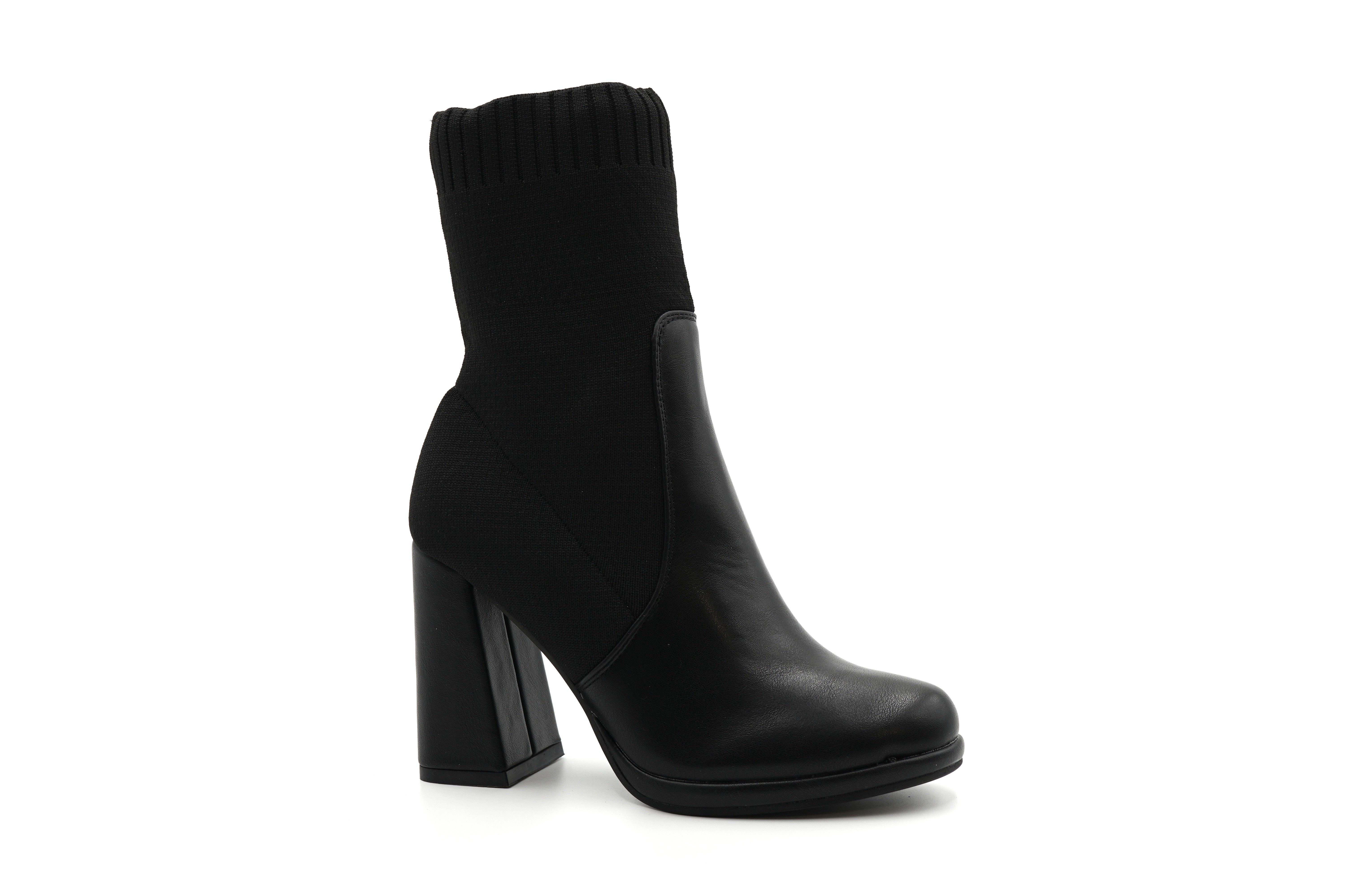 Sonderpostendiscount Damen High Stiefletten Modell LM-17 Black zum Reinschl günstig online kaufen