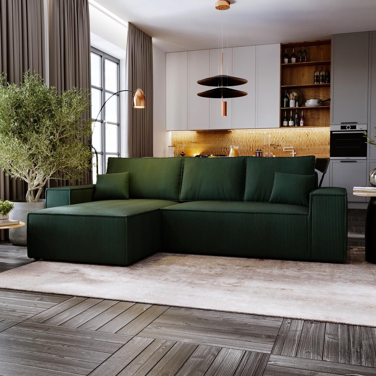 Compleo Ecksofa L-form MALAG, Breite: 279 günstig online kaufen