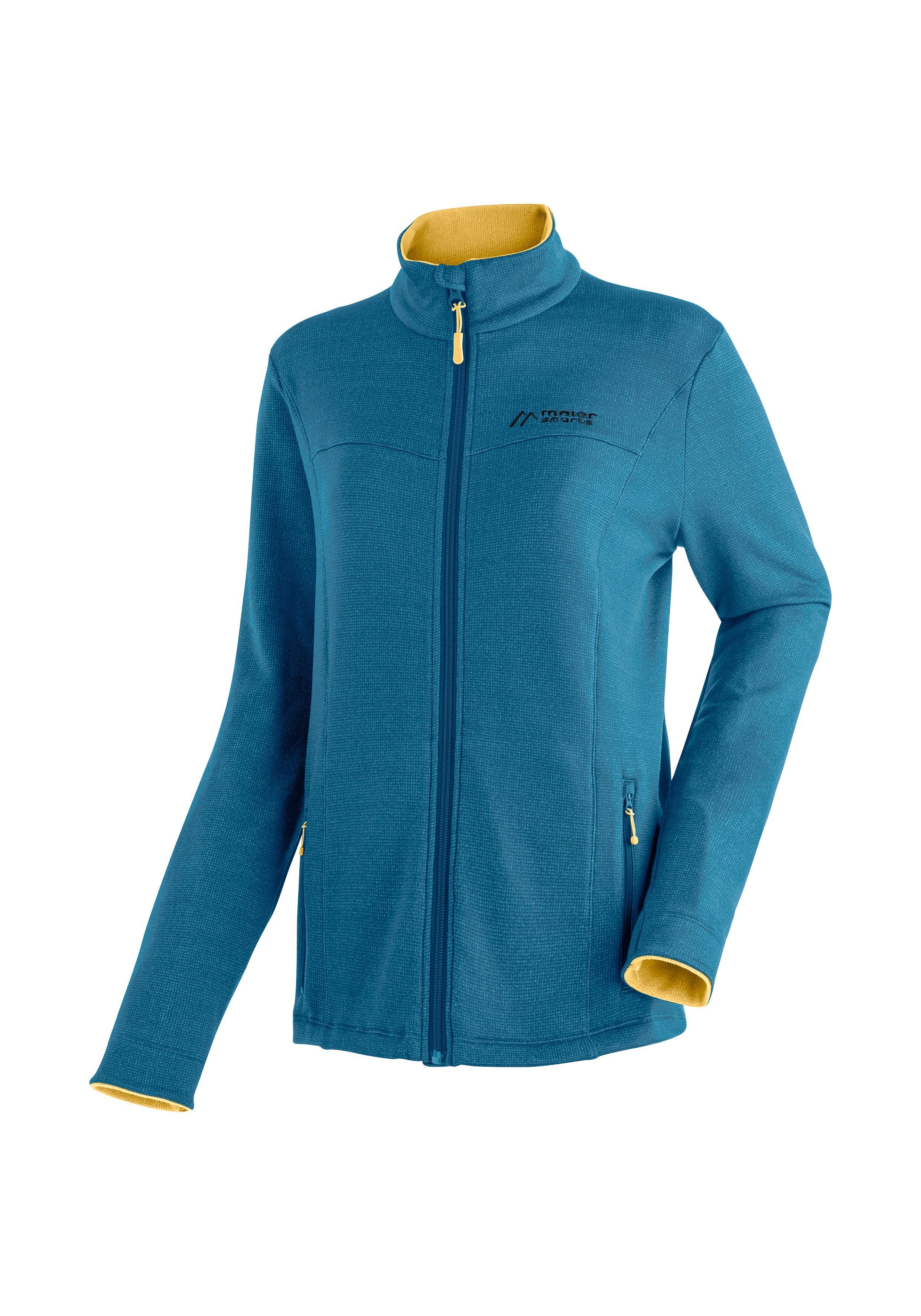 Maier Sports Funktionsshirt Tival W Midlayer-Jacke für Damen, ideal für Outdoor-Aktivitäten mostly mid blue