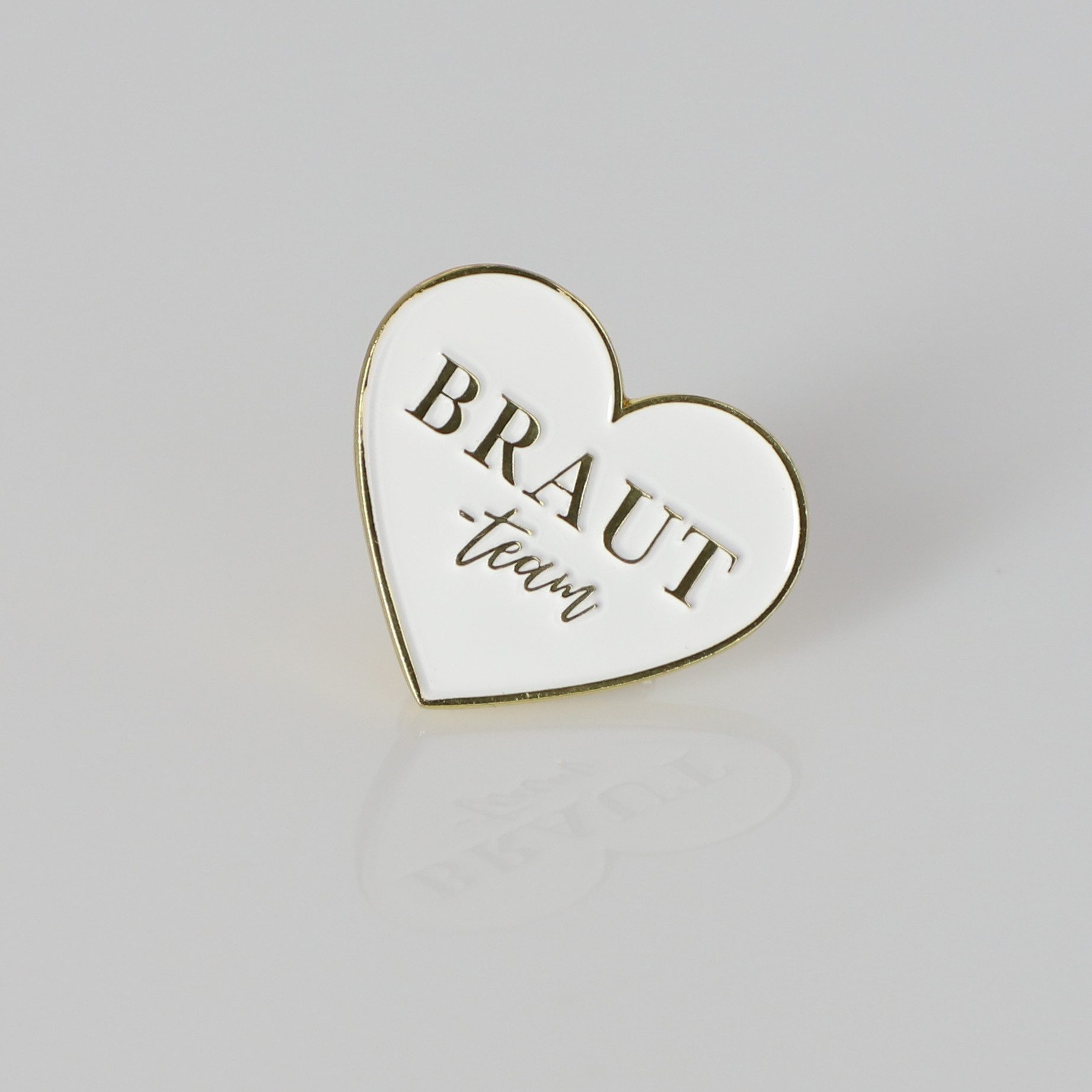 ANNIS WIESBADEN EST. 2021 Brosche "Brautteam" Ansteck-Pin in Herzform, Bros günstig online kaufen