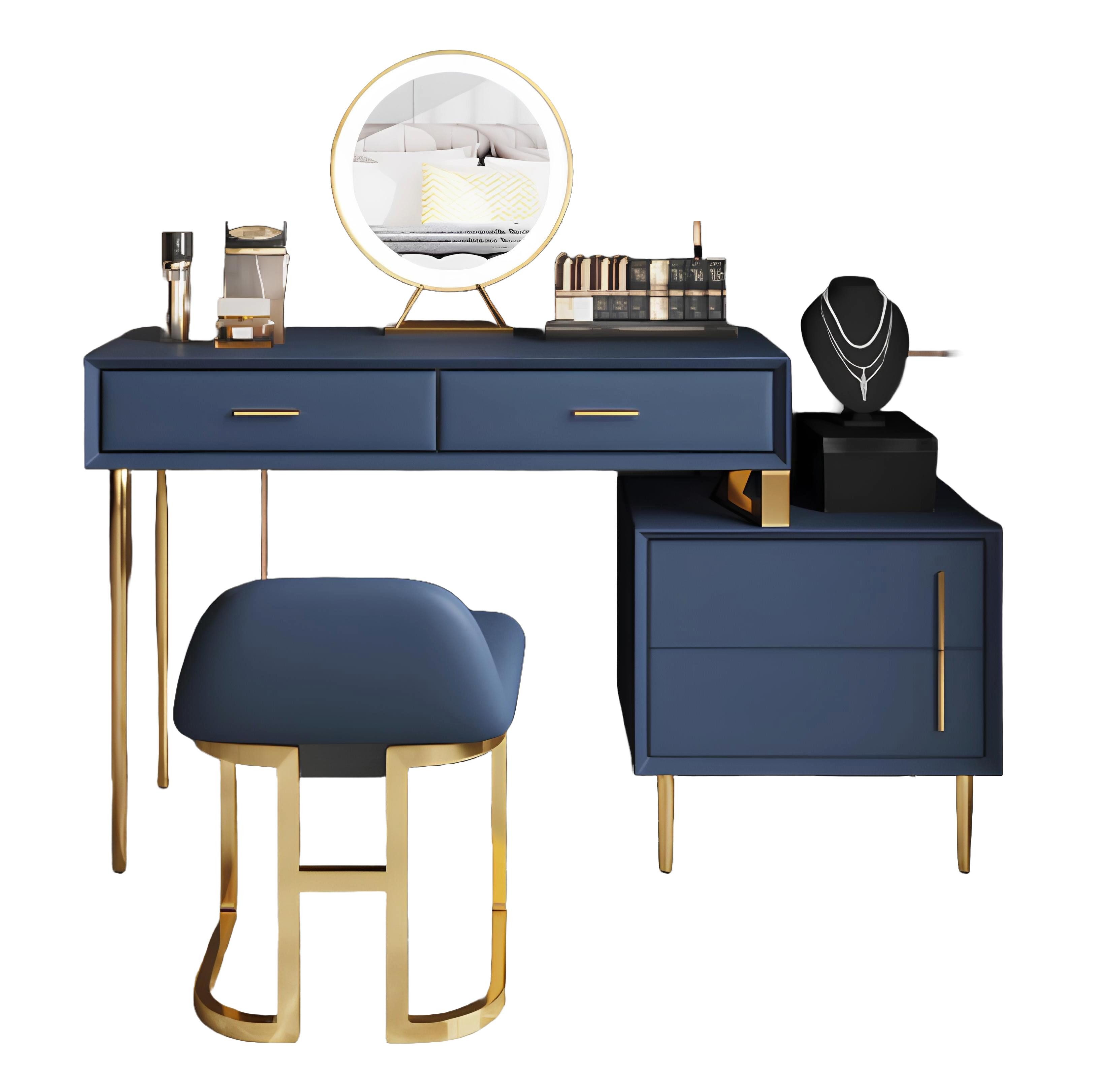 Xlmoebel Schminktisch Eleganter Holzkonsolentisch mit klassischem Design und Stauraum (1-St., Schminktisch), Hergestellt in Europa
