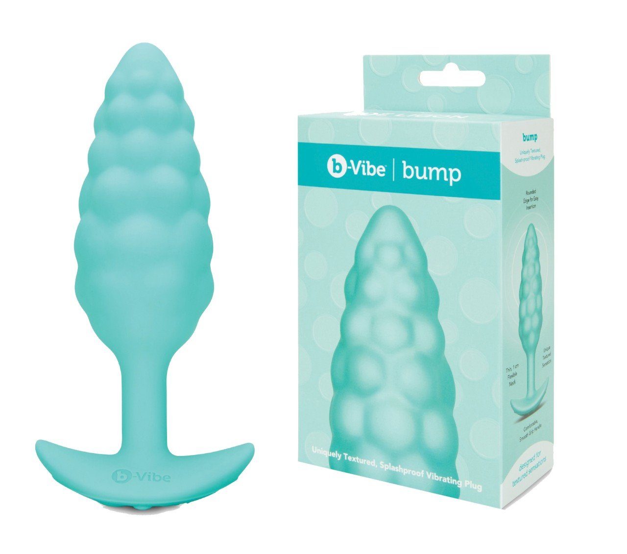 Analplug Vibe b b-Vibe Texture - Bump Mint Plug