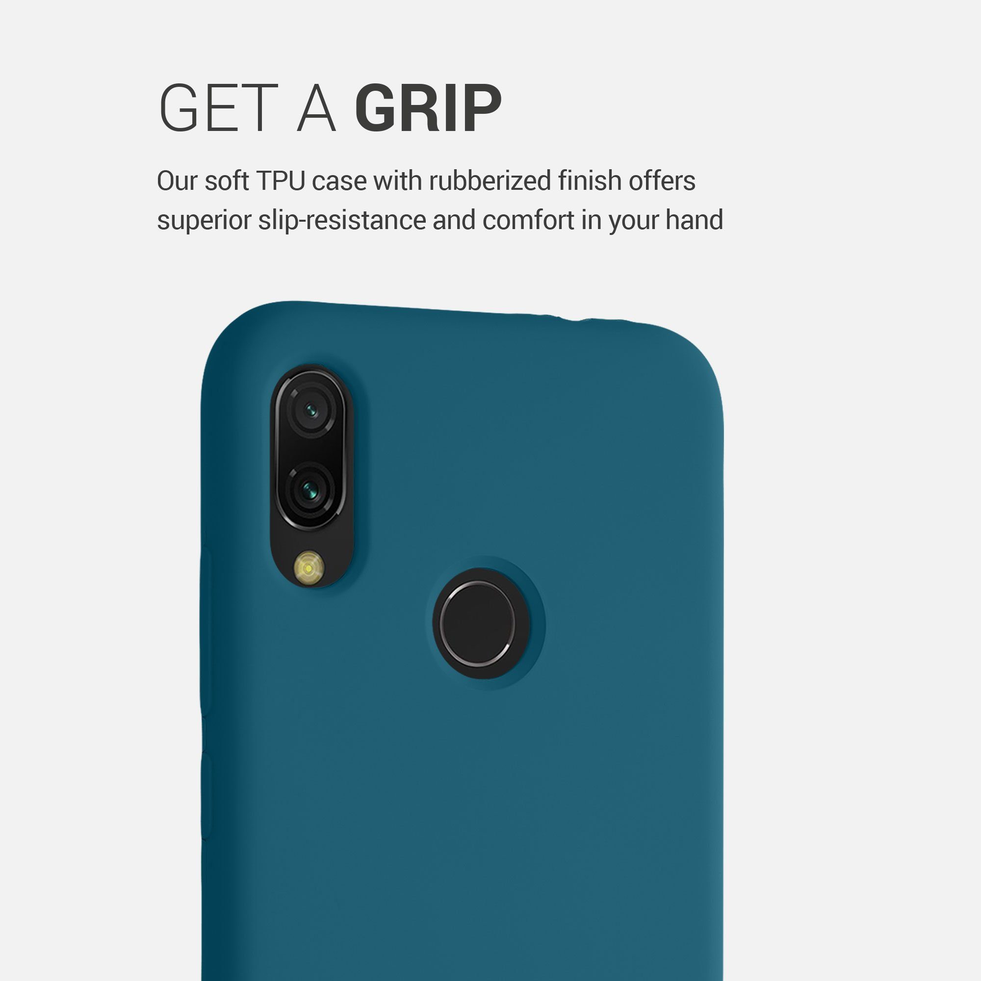 kwmobile Handyhülle Handyhülle für Xiaomi Redmi Note 7 / Note 7 Pro Hülle, Weiches Handy Silikon Case - Schutzhülle Cover