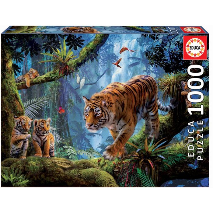 Carletto Puzzle Tiger in den Bäumen (Puzzle) Puzzleteile