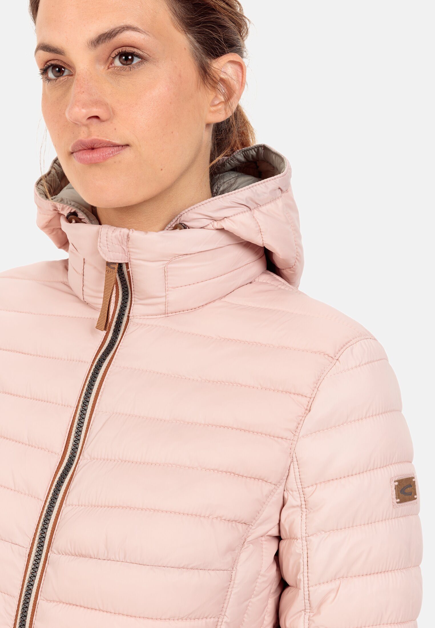 Kapuze active abnehmbarer camel mit Rose Funktionsjacke