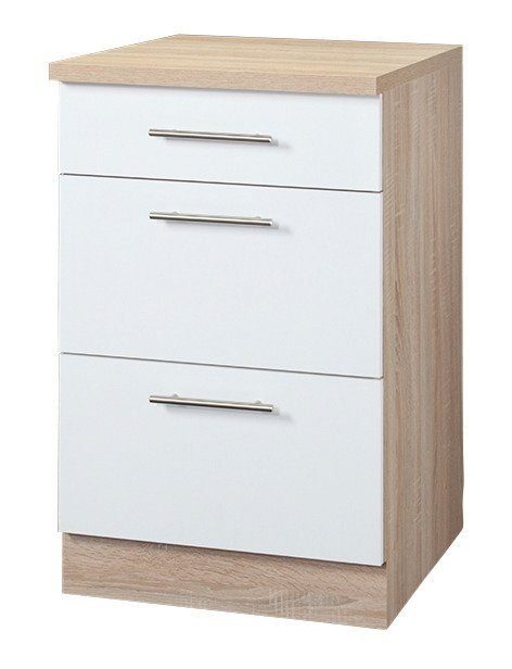 wiho Küchen Unterschrank Montana 50 cm breit mit 2 Auszügen