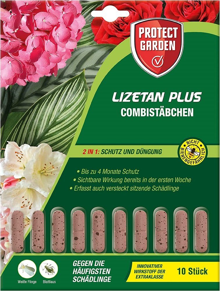 Protect Garden Insektenvernichtungsmittel Protect Garden Lizetan Plus Combistäbchen 10 Stück Dünger und Schutz i