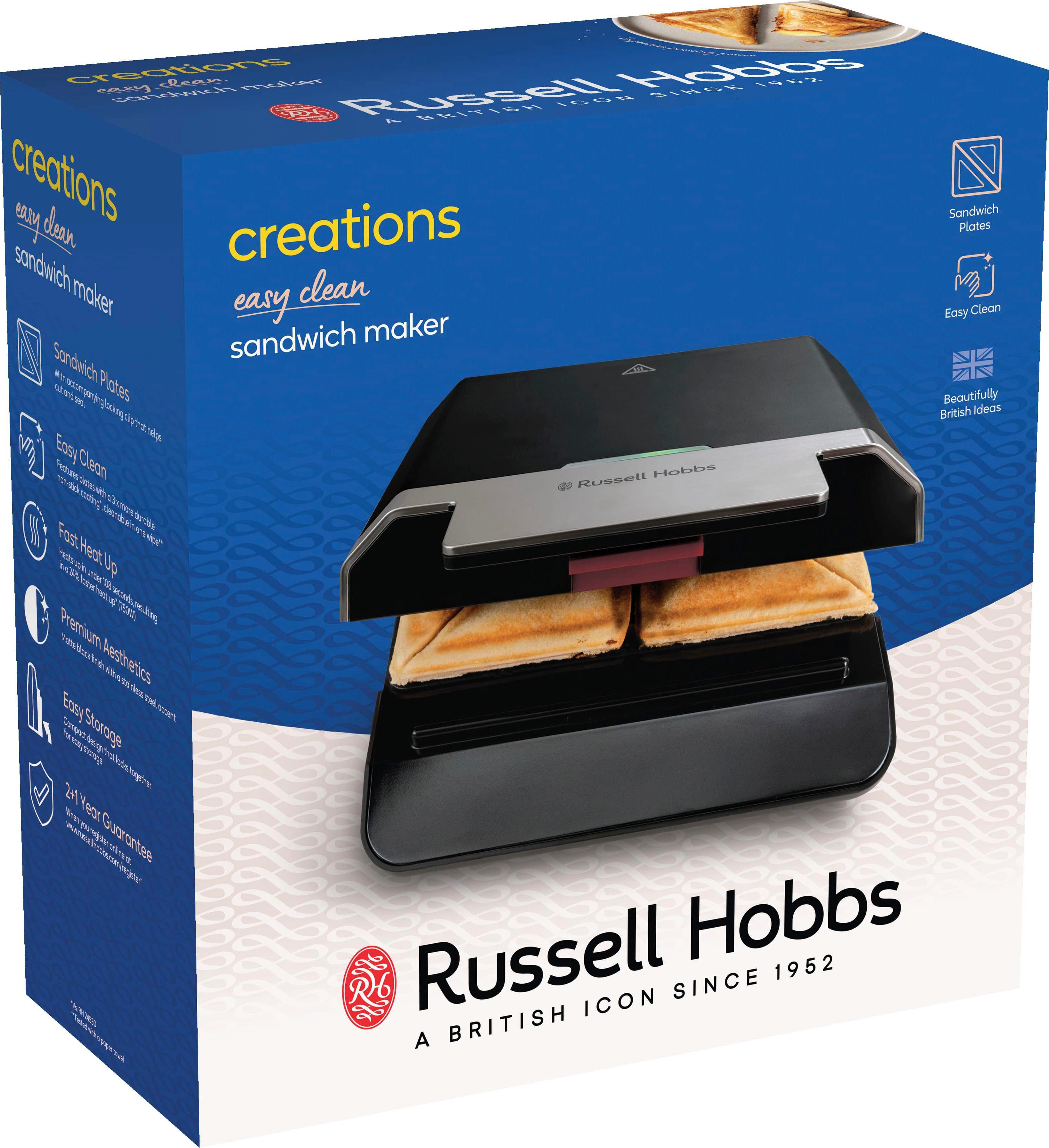 RUSSELL Sandwichmaker HOBBS 26800-56, 750 W