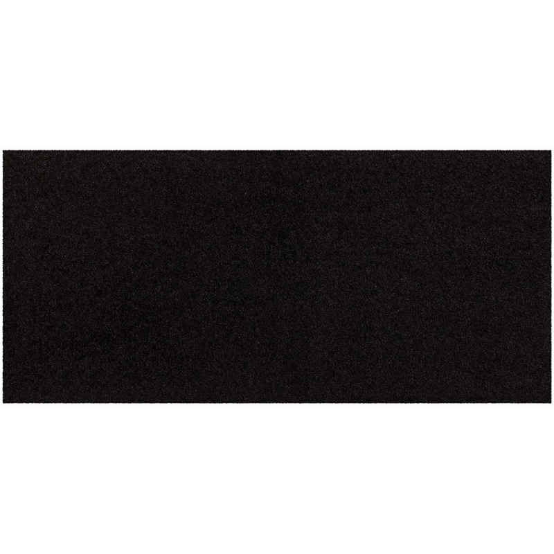 Fußmatte schwarz 030x060 cm, Salonloewe, Rechteckig, Höhe: 300 mm