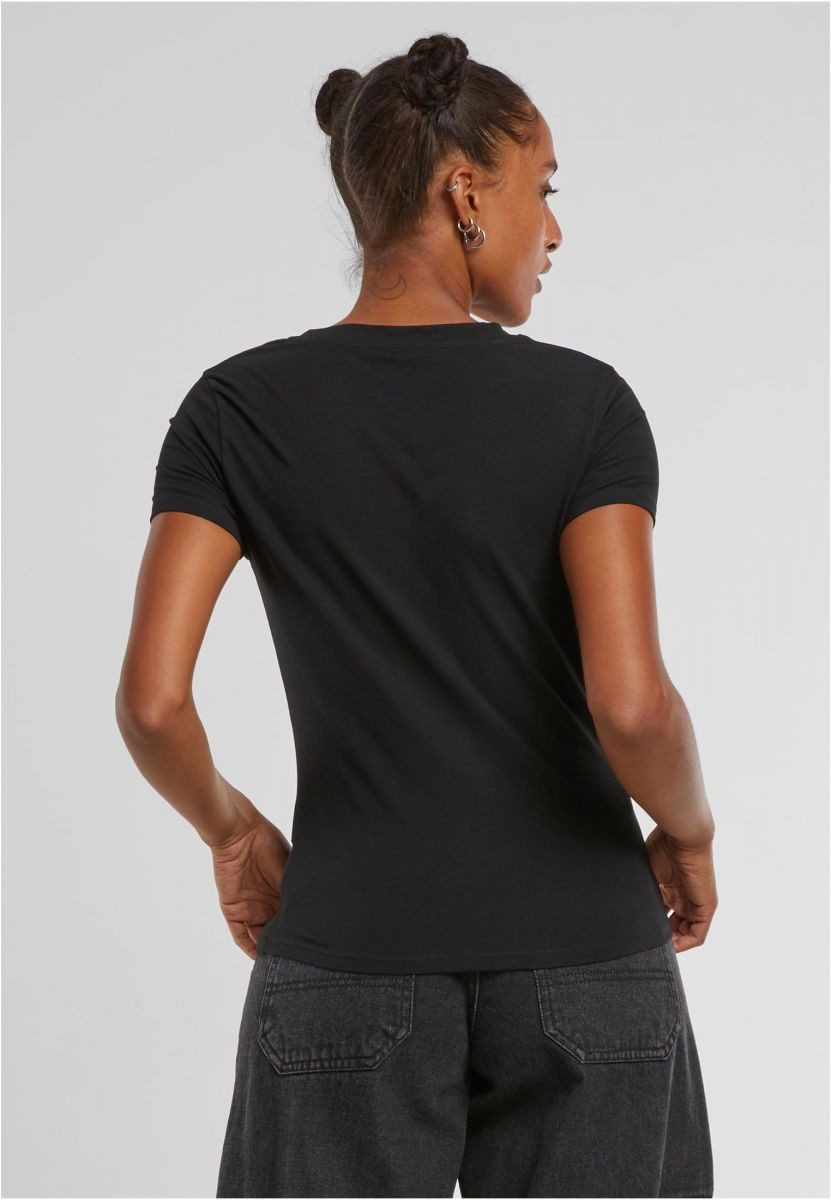 URBAN CLASSICS Rundhalsshirt Damen Short Cut Out T-shirt günstig online kaufen