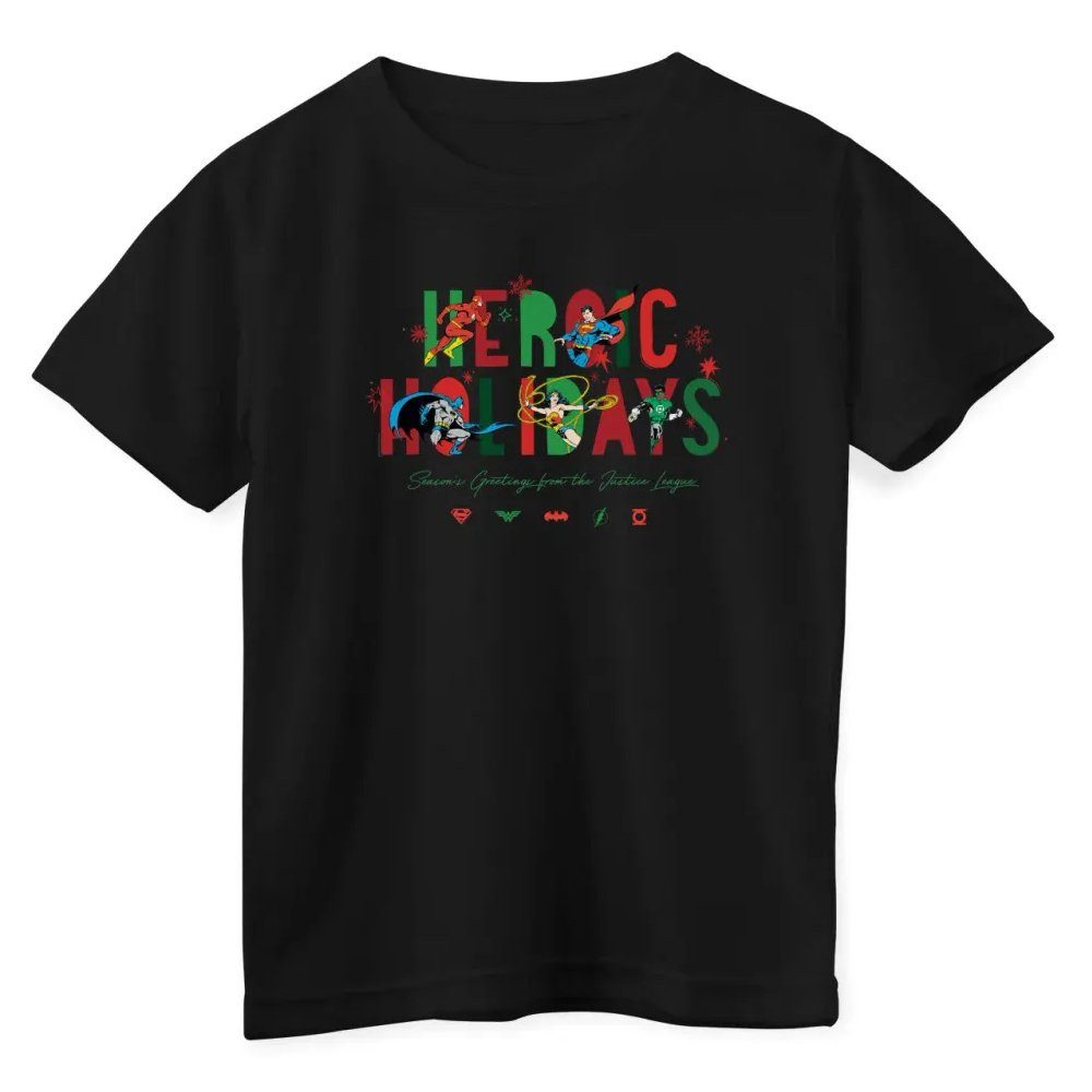 DC Comics T-Shirt Justice League - Heroic Holidays Kids Tee