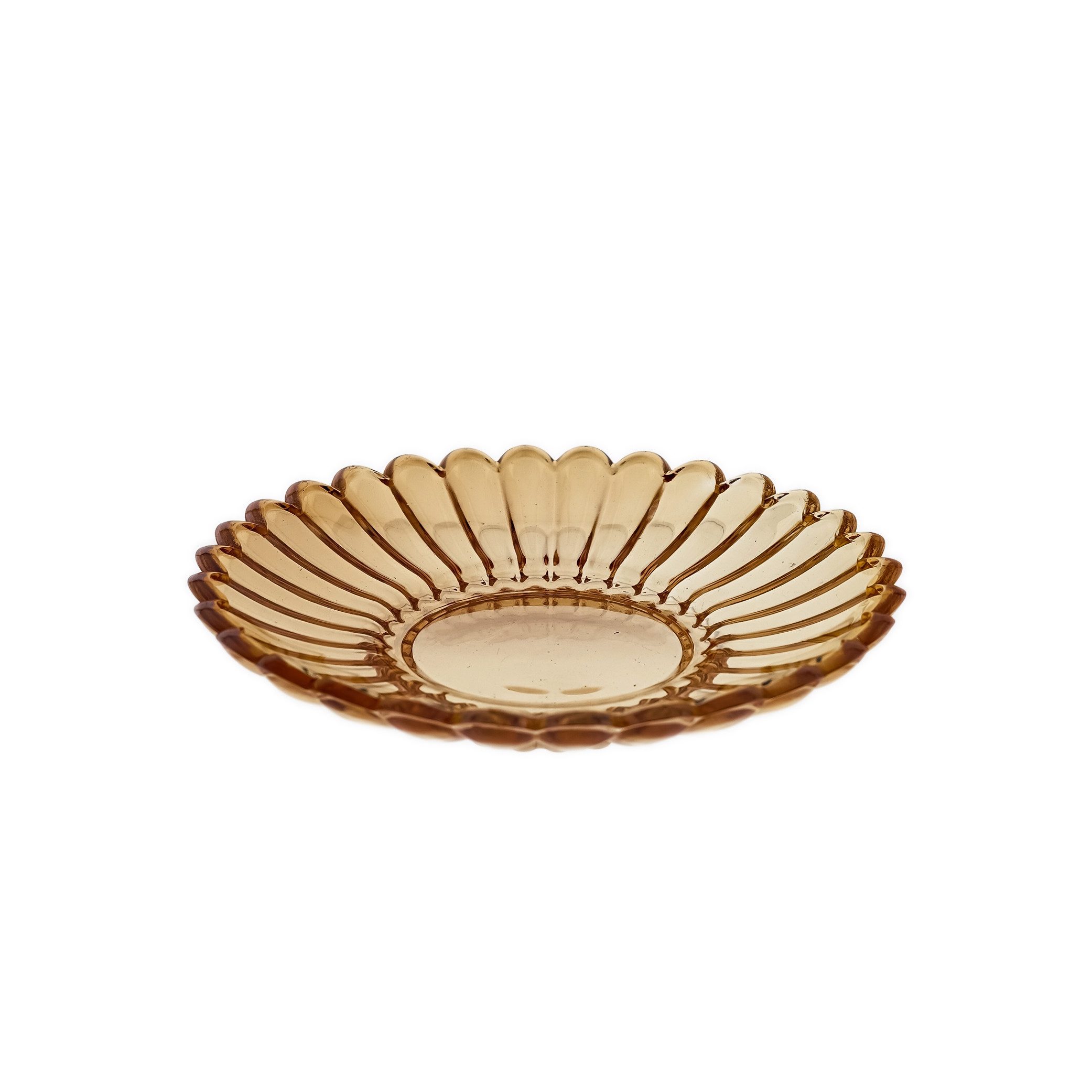Sunay Dessertschale mit Unterteller, 12-teiliges Glasschalenset - Lotus Design, (12-tlg), Elegantes Design
