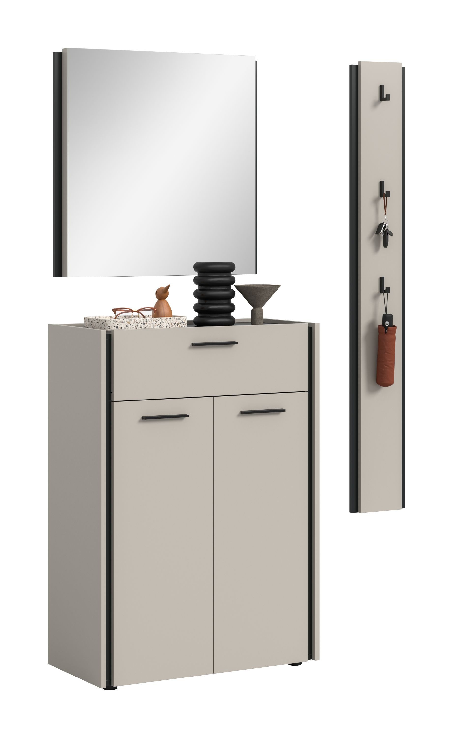 xonox.home Garderoben-Set Emil, in Kaschmir Melamin B/H/T: 142x190x37 cm