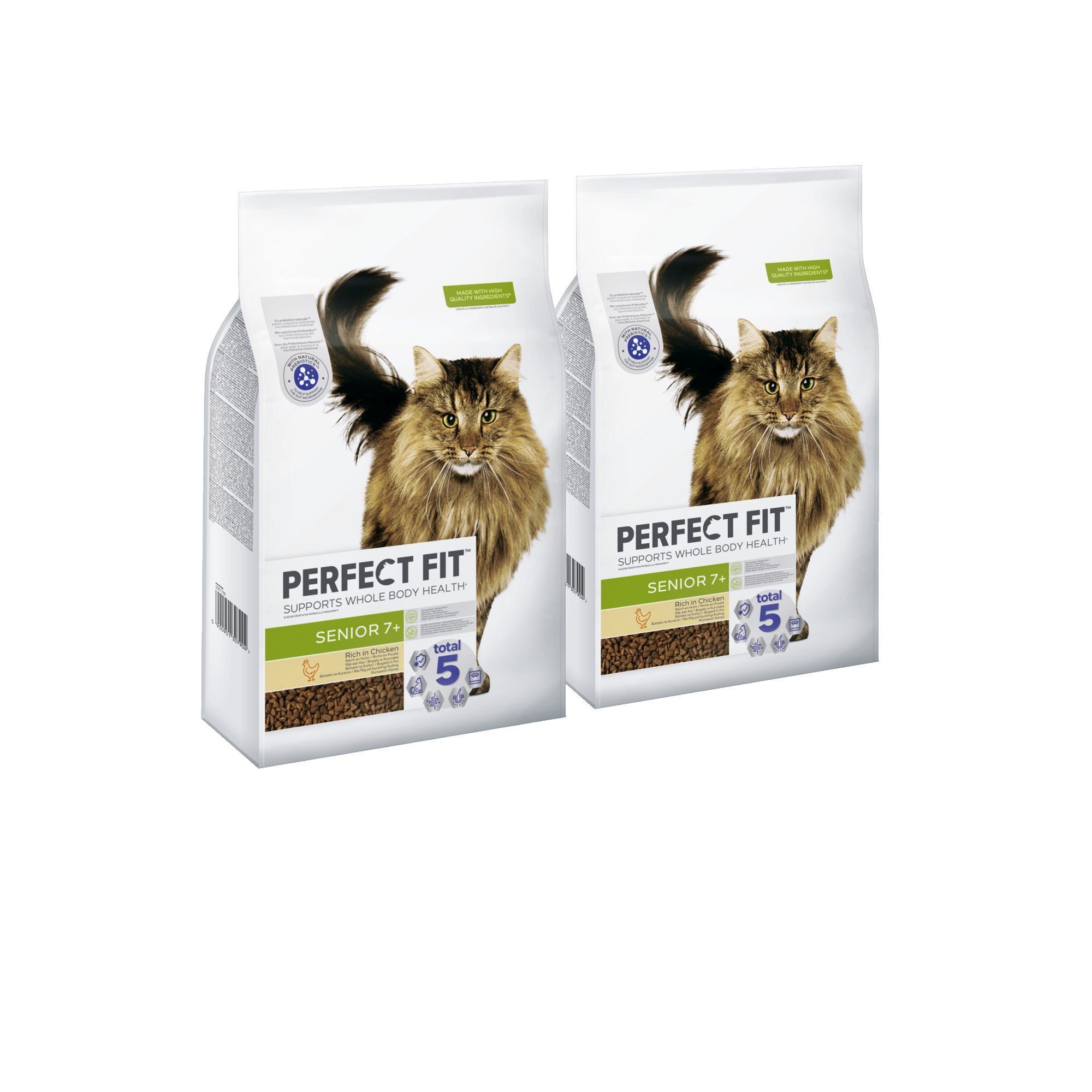 Perfect Fit PERFECT FIT™ Katzenfutter Trockenfutter Senior 7+ mit Huhn 2 x 7kg, Trockenfutter für: Katze