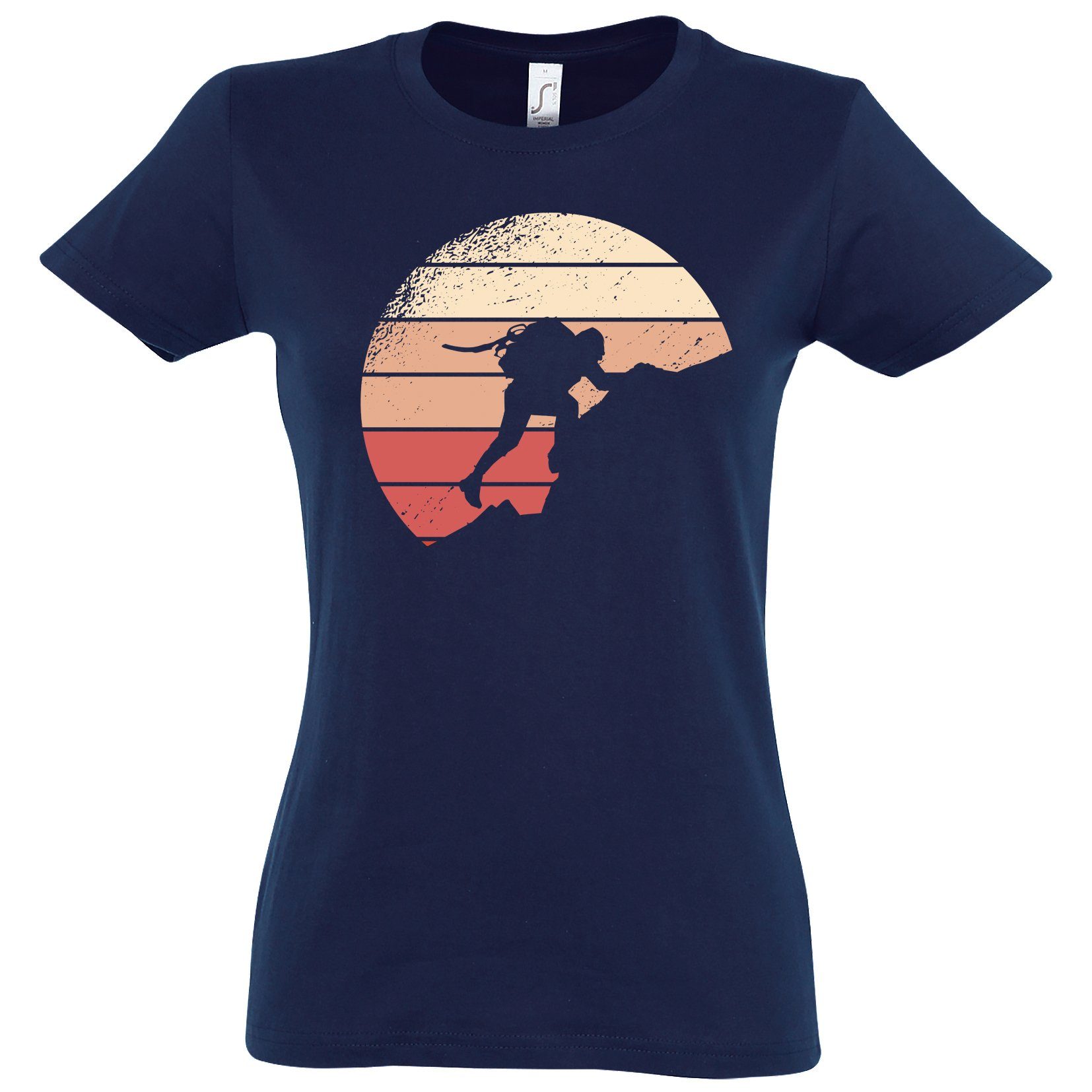 Youth Designz T-Shirt Mountain Damen Shirt mit trendigem Bergsteiger Frontprint
