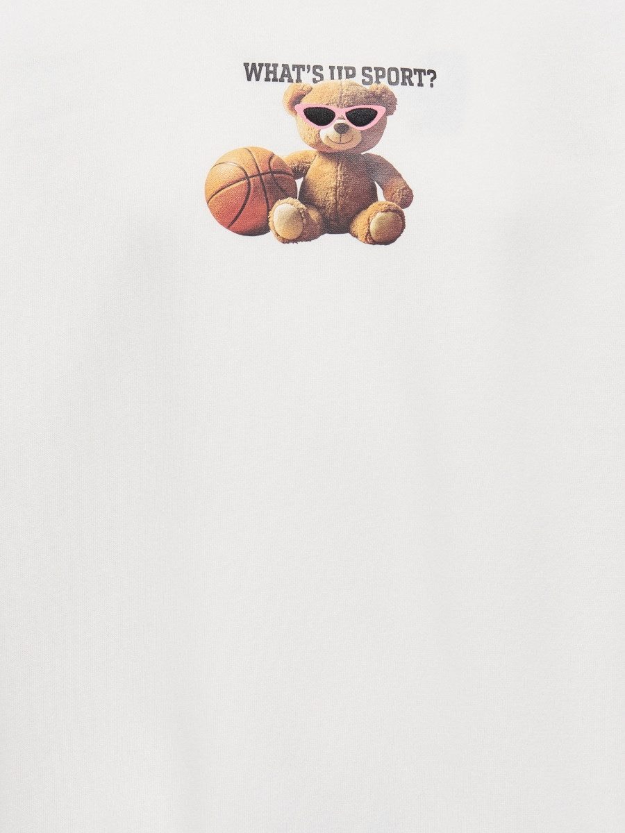 KIDS ONLY Sweatshirt KOGBILA L/S OVZ BEAR (1-tlg) Rückenprint und Stickerei
