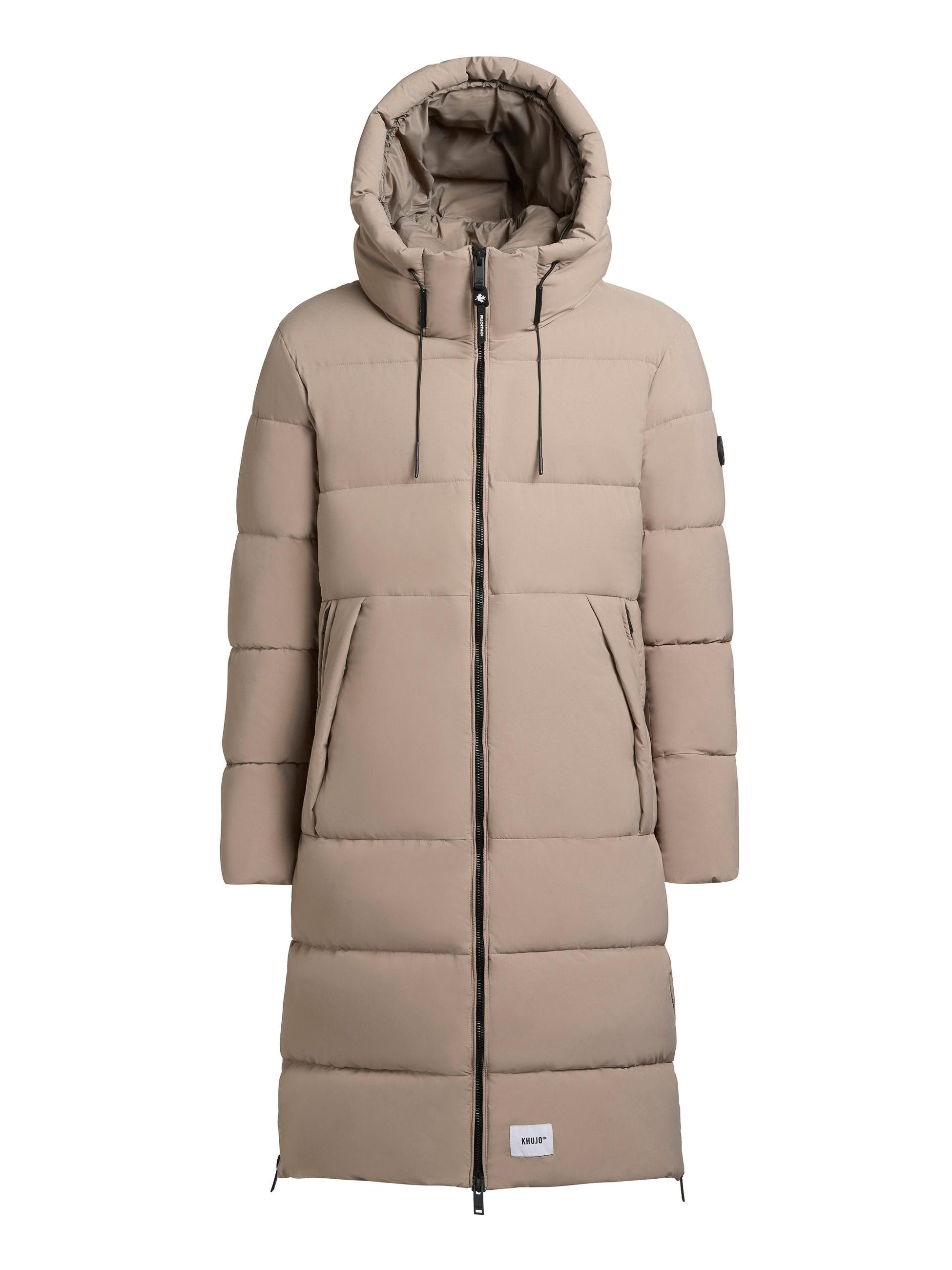 khujo Steppmantel Rigo Matt-YM Warmer Herren Puffermantel mit Rucksack-Trägern