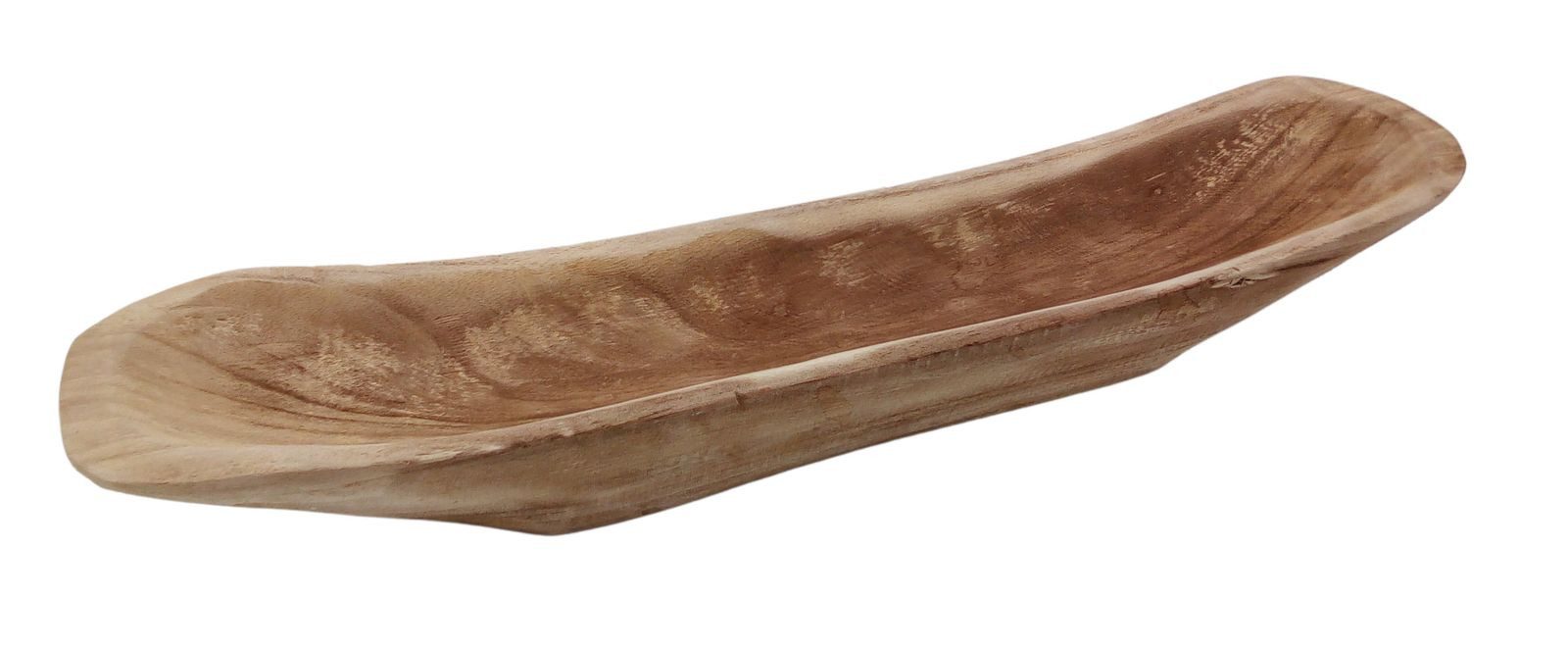 CEPEWA Schale Dekoschale 60cm aus Paulownia Holz Boot Schiff Obstschale Holzschale T, Holz – Bild 2 von 4