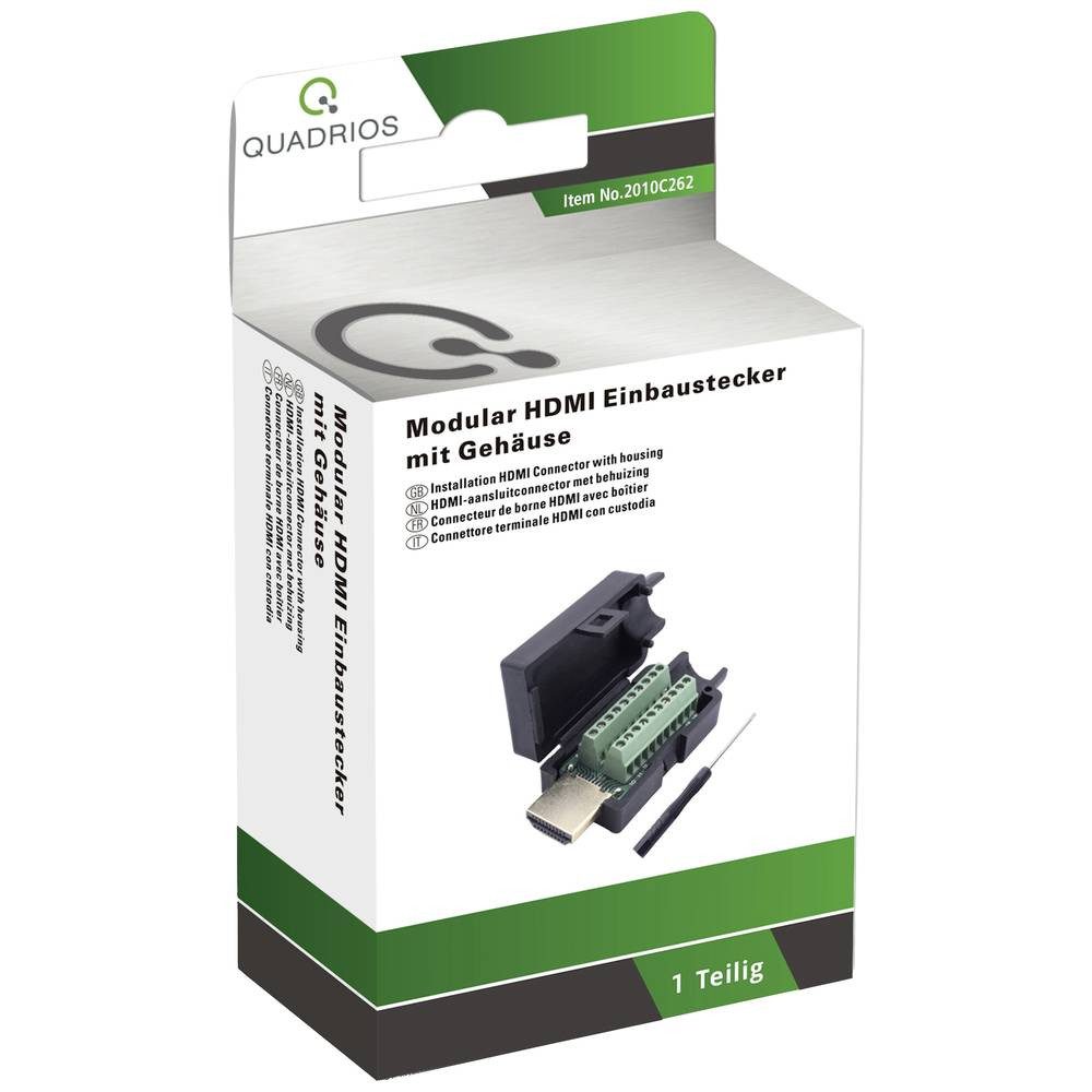 Standard HDMI (A) Modular-Stecker Set Audio- & Video-Adapter