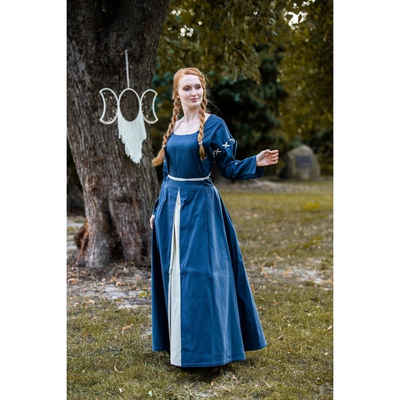 Leonardo Carbone Ritter-Kostüm Mittelalterliches Kleid Blau/Natur "Larina" XXXL