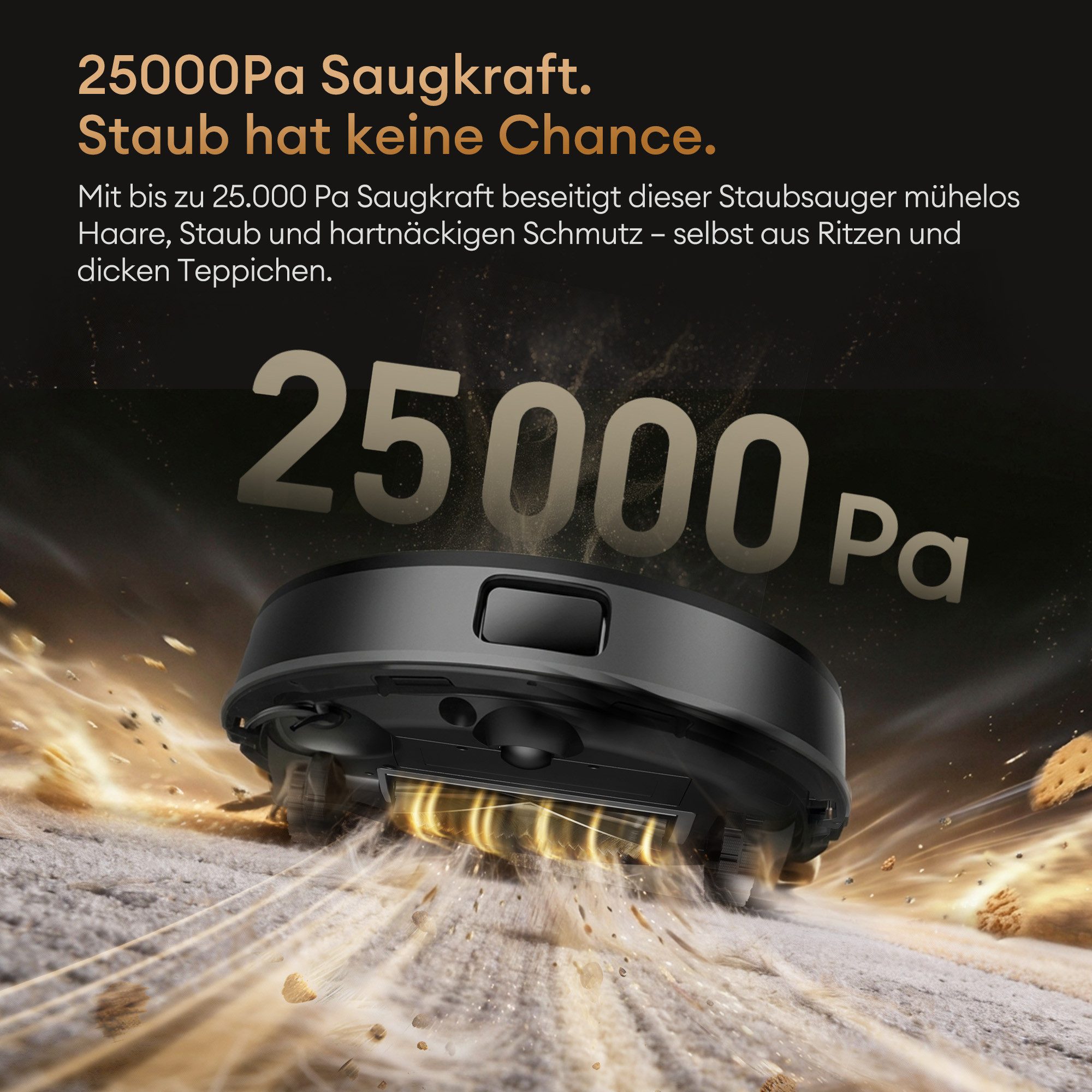 Ultenic Nass-Trocken-Saugroboter saugroboter mit wischfunktion,25000Pa,9 in 1,DualSpin-Wischsystem, mit Beutel, Saug und Wischroboter,Automatikstation,Dual-Airflow-Heißlufttrocknung