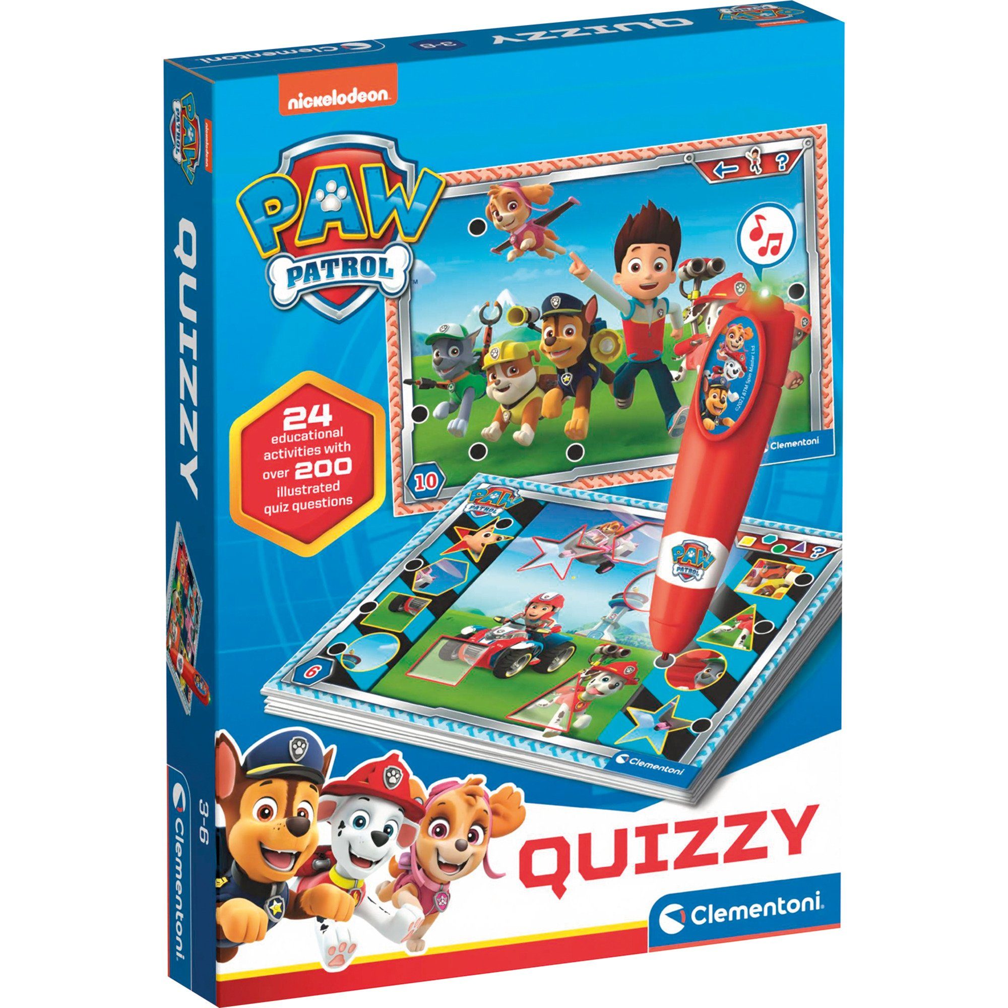 Clementoni® Spiel, Quizspiel E-Lektor Quiz Basic Paw Patrol, Made in ...
