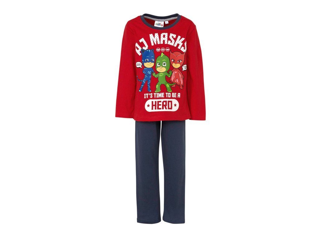 PJ Masks Pyjama PJ Masks Jungen Pyjamahelden Schlafanzug rot