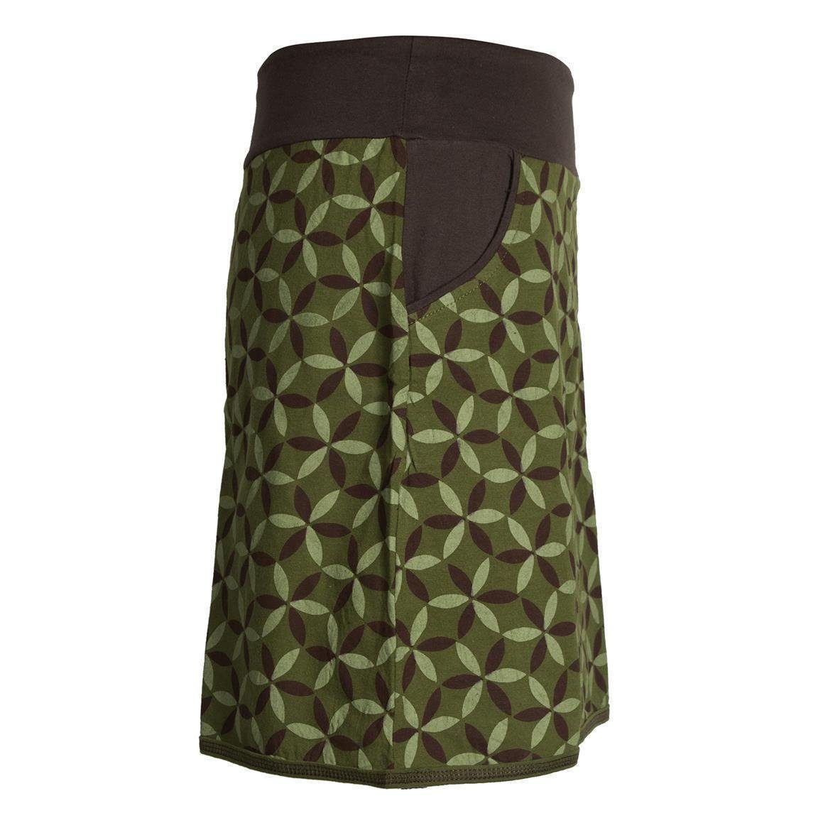 Vishes Minirock Rock 70er Jahre Retro Facetten Blumen-Druck Cacheur, Ethno, Hippie, Boho Style