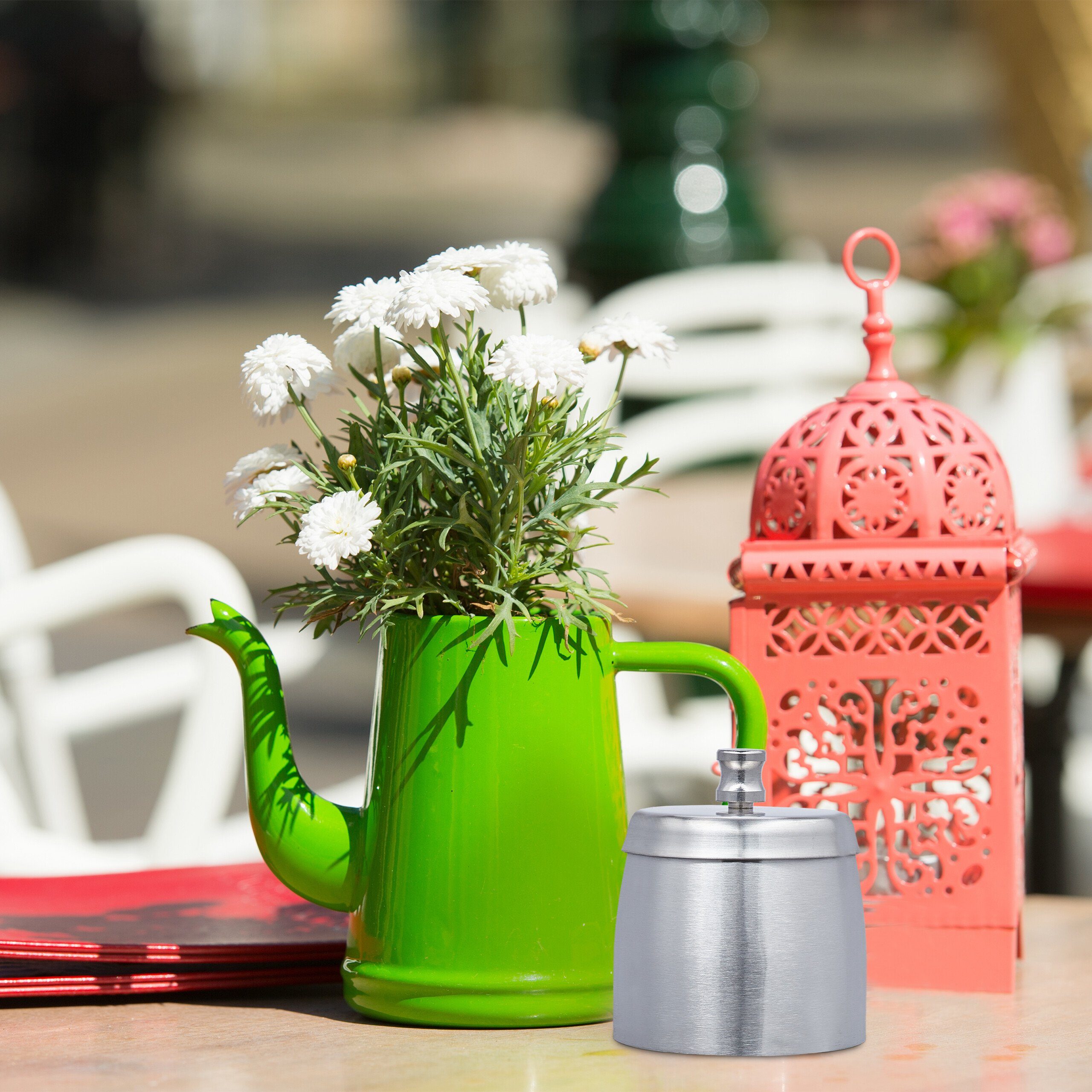 relaxdays Aschenbecher mit Deckel für drauße