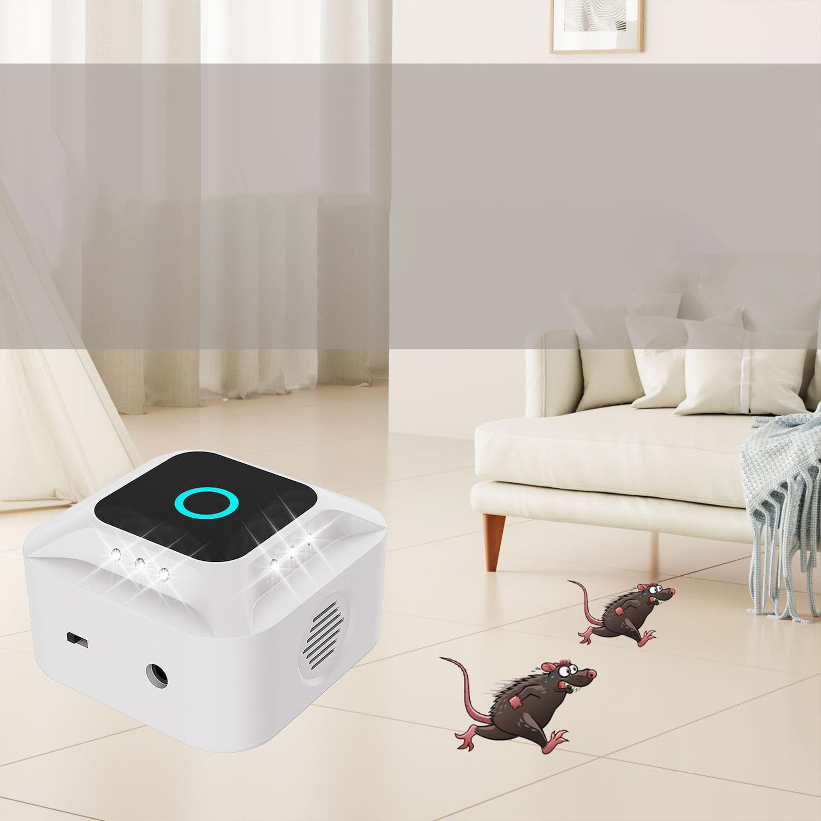 MODFU Ultraschall-Tierabwehr Tierabwehr Elektronischer Ultraschall Nagerver günstig online kaufen