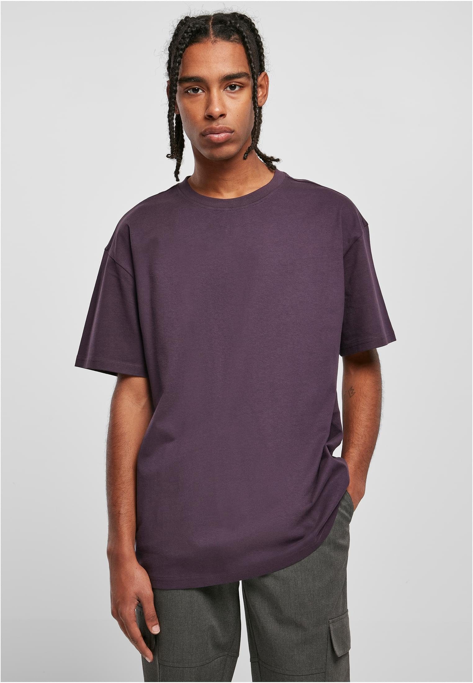 URBAN CLASSICS T-Shirt Heavy Herren Tee purplenight Oversized (1-tlg)