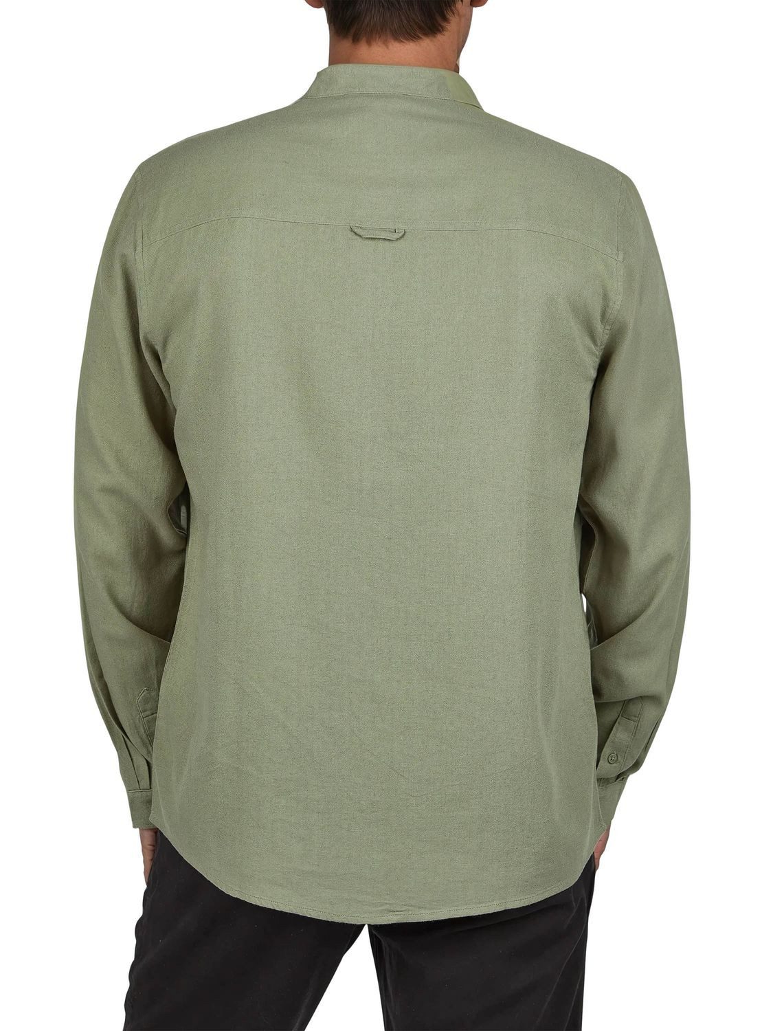 DENIMFY Langarmhemd Herren Leinen Hemd DFJesper Regular Fit (1-tlg)