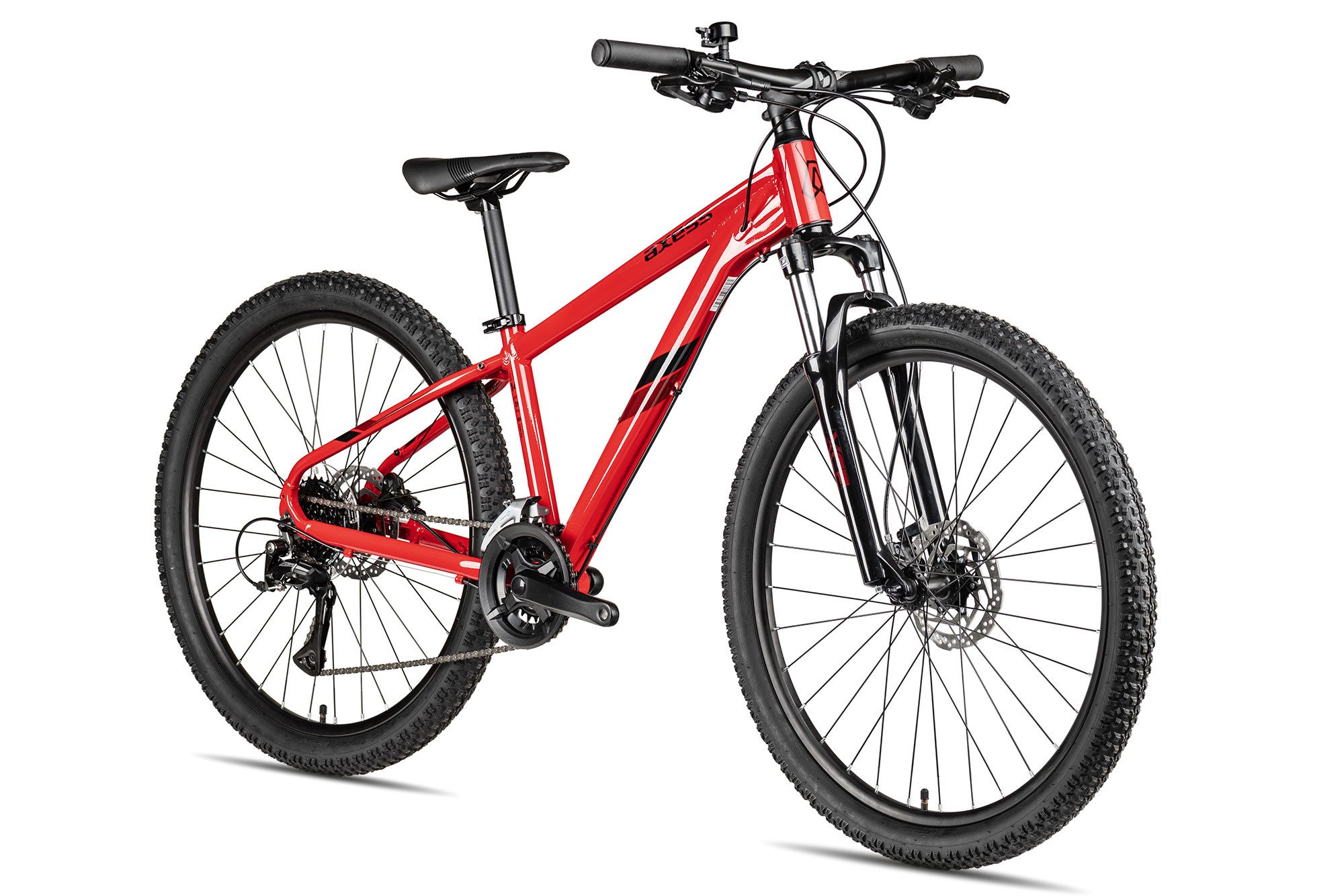 Axess Mountainbike STIPE PRO 26, 16 Gang Shimano Acera RD-M3020-8 Schaltwerk, Kettenschaltung, hydraulische Scheibenbremse rot/orange