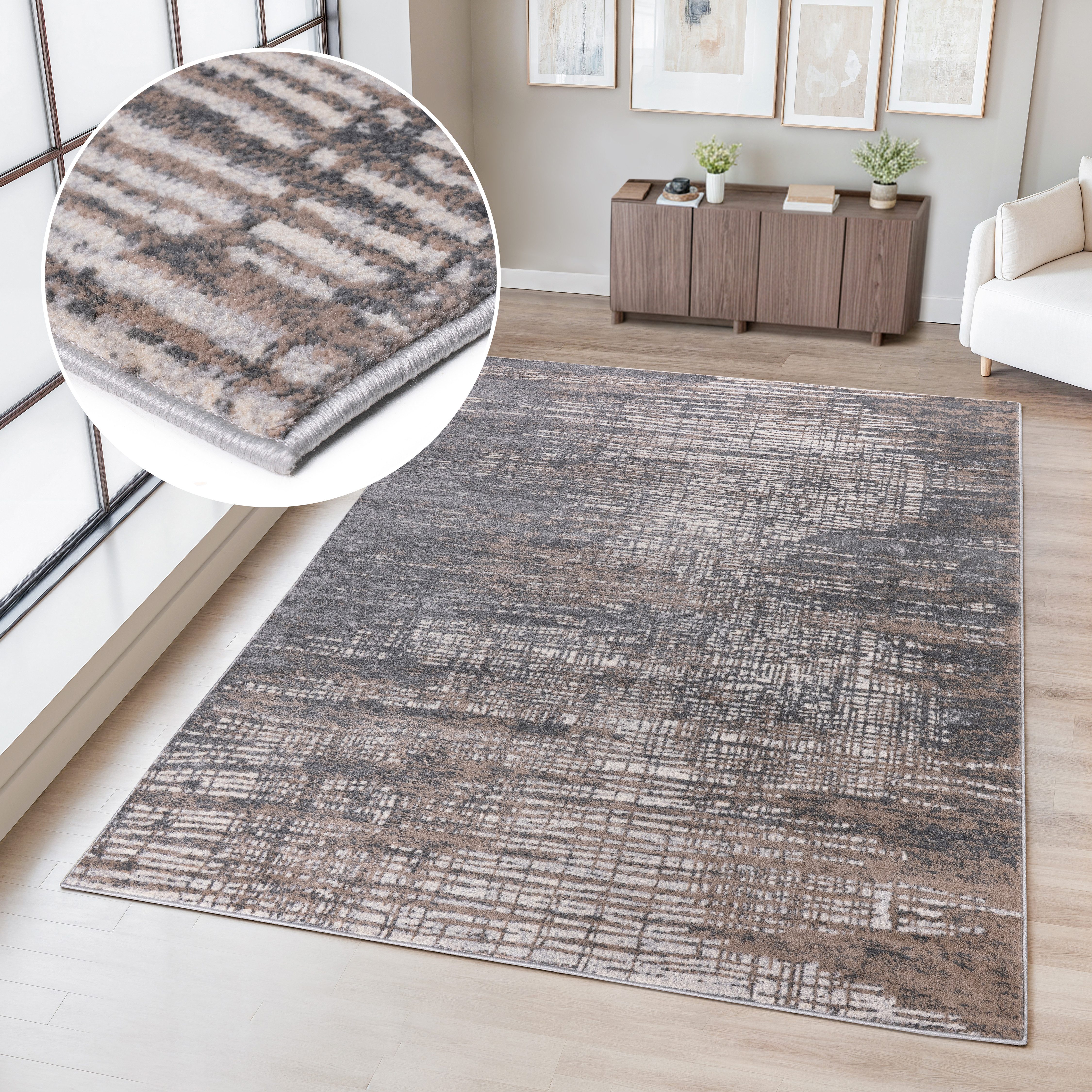 Teppich Ariano, dezenter Glanz mit Hoch-Tief-Struktur