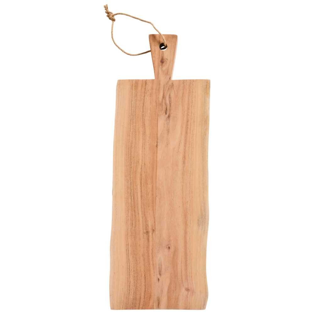 Ib Laursen Schneidebrett IB Laursen XXL Schneidebrett UNIKA Akazienholz mit Juteseil 70x25 cm, Holz